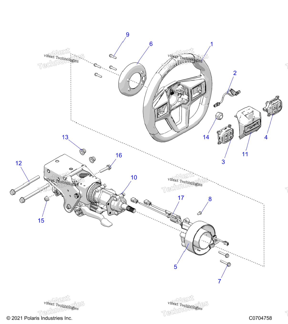 Steering, Upper, PremiumDeluxe