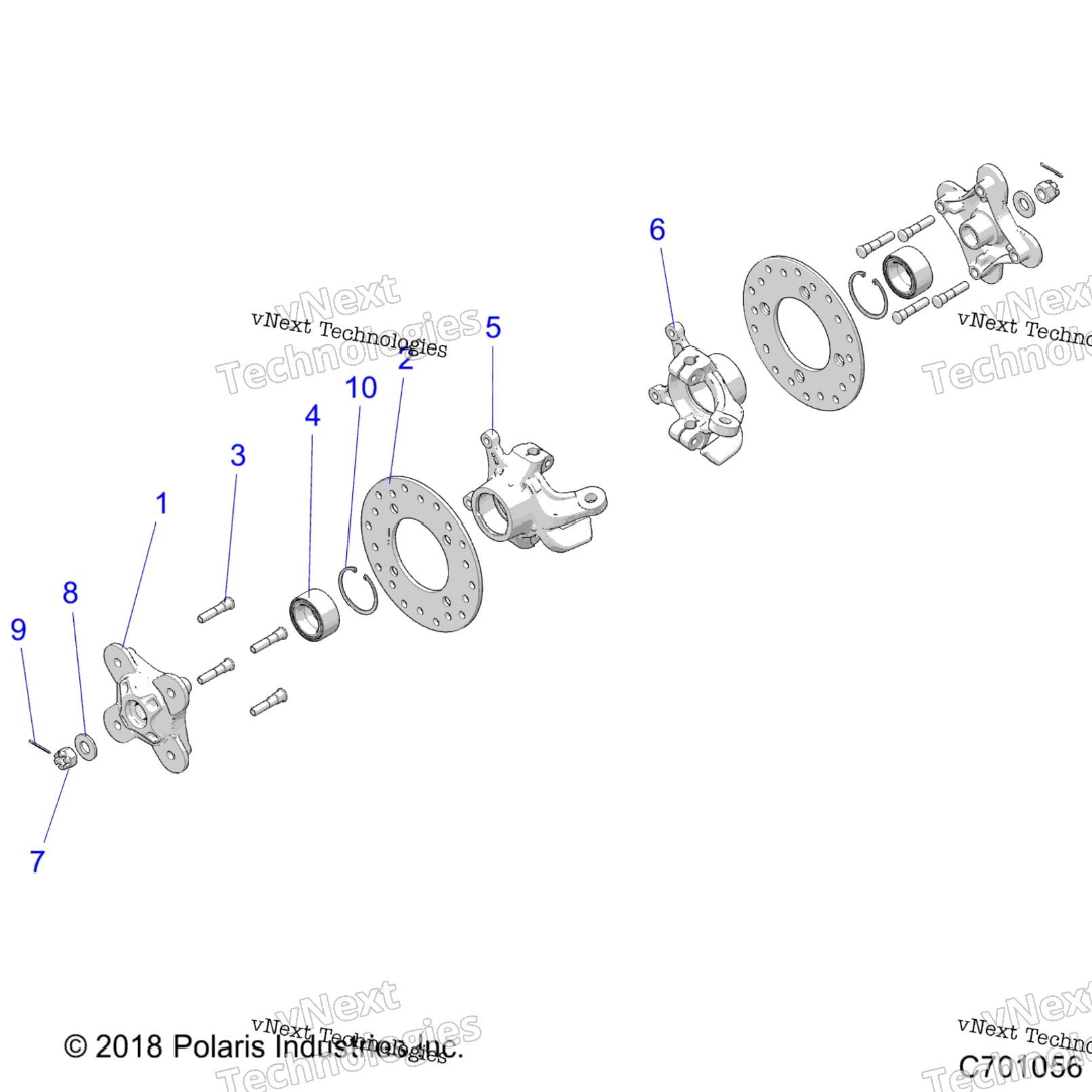 Suspension, Rear Carrier And Hub