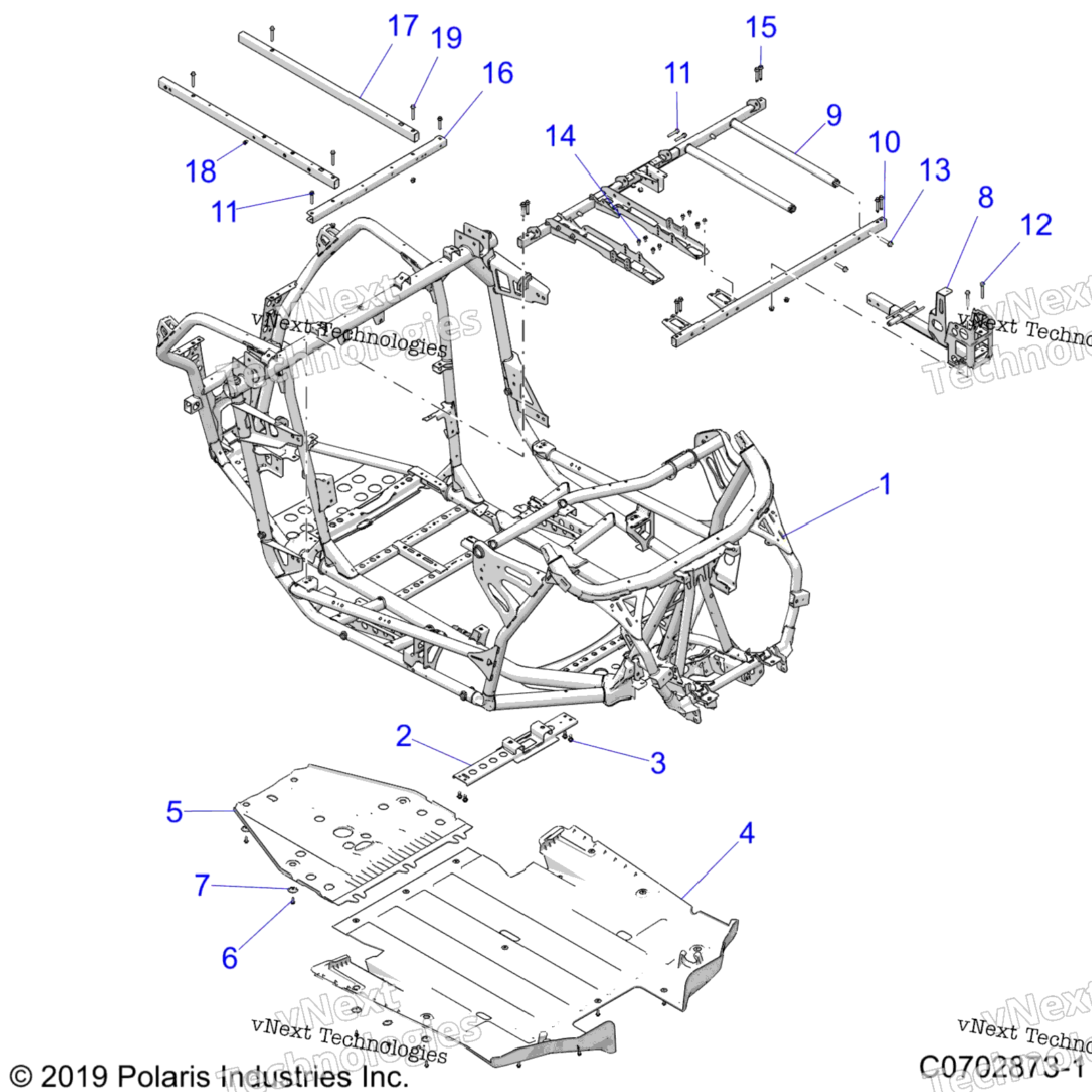 Chassis, Main Frame And Skid Plates