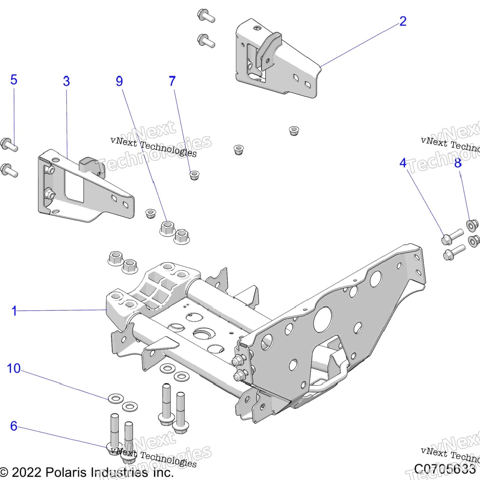 Chassis, Mounting, Front Gearcase