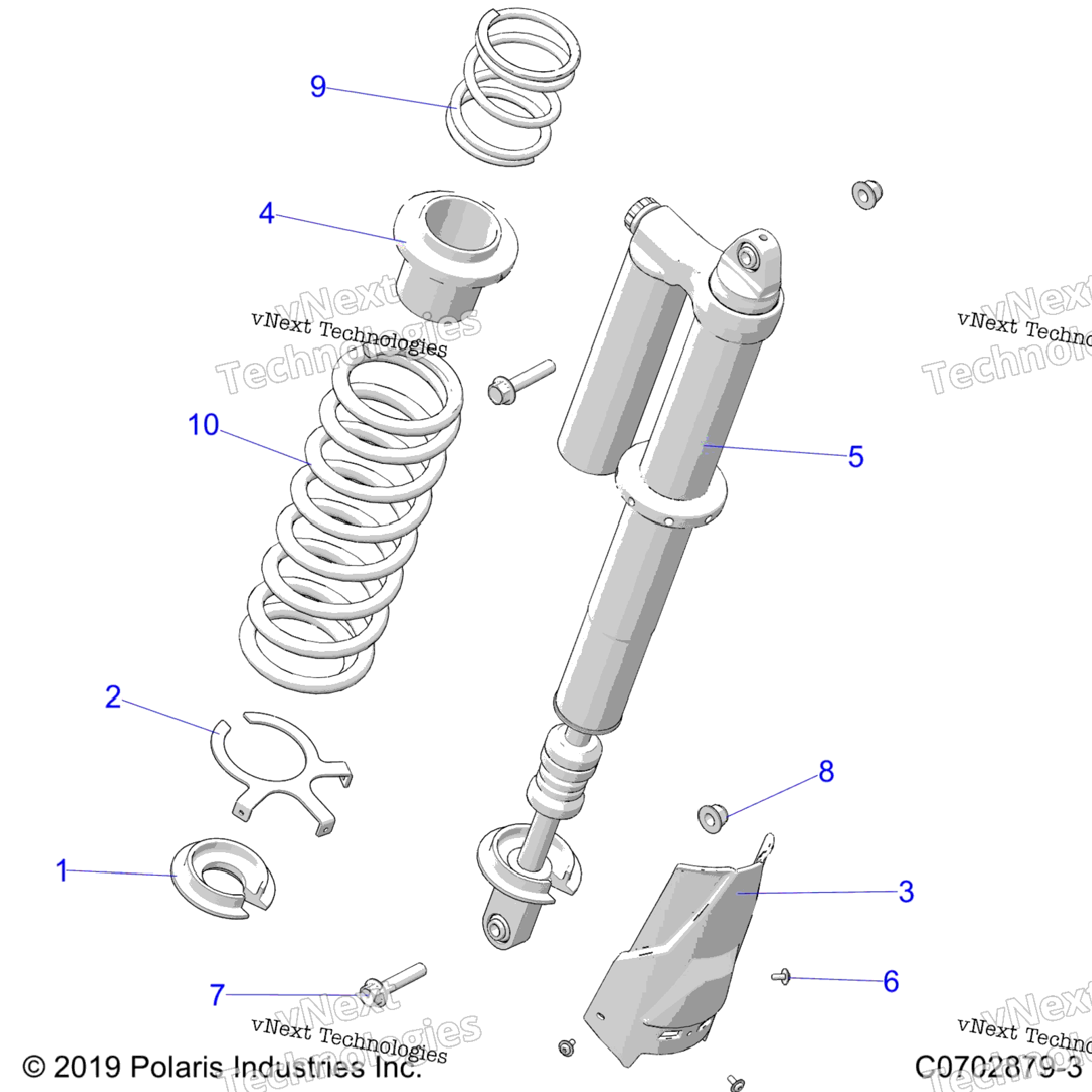 Suspension, Rear Shock Mounting, StandardPremium