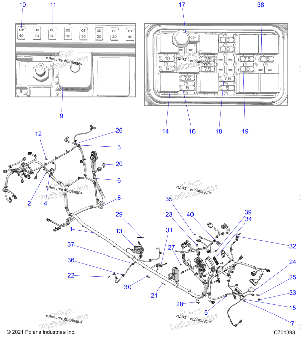 Electrical, Wire Harness, Chassis