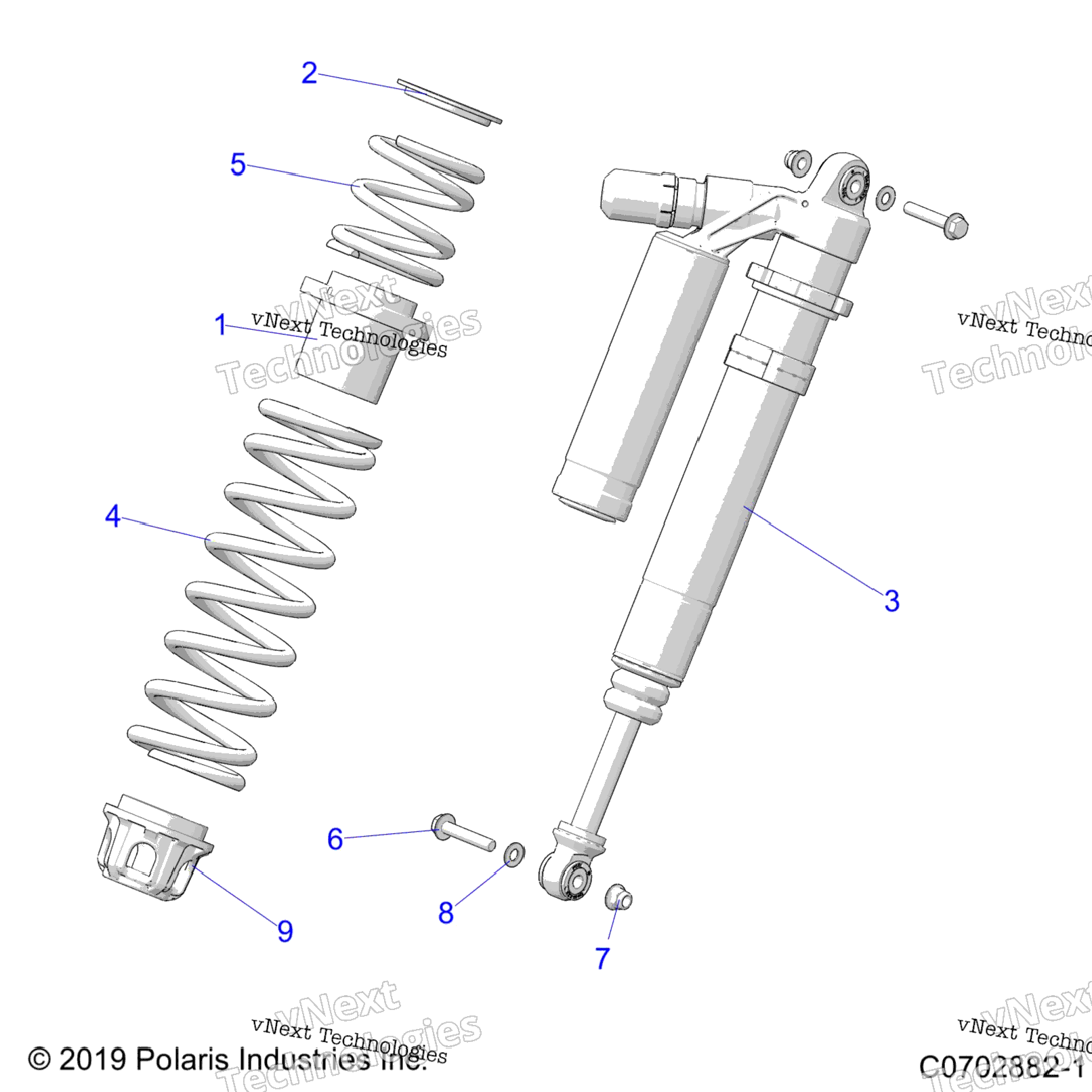 Suspension, Front Shock Mounting, Deluxe