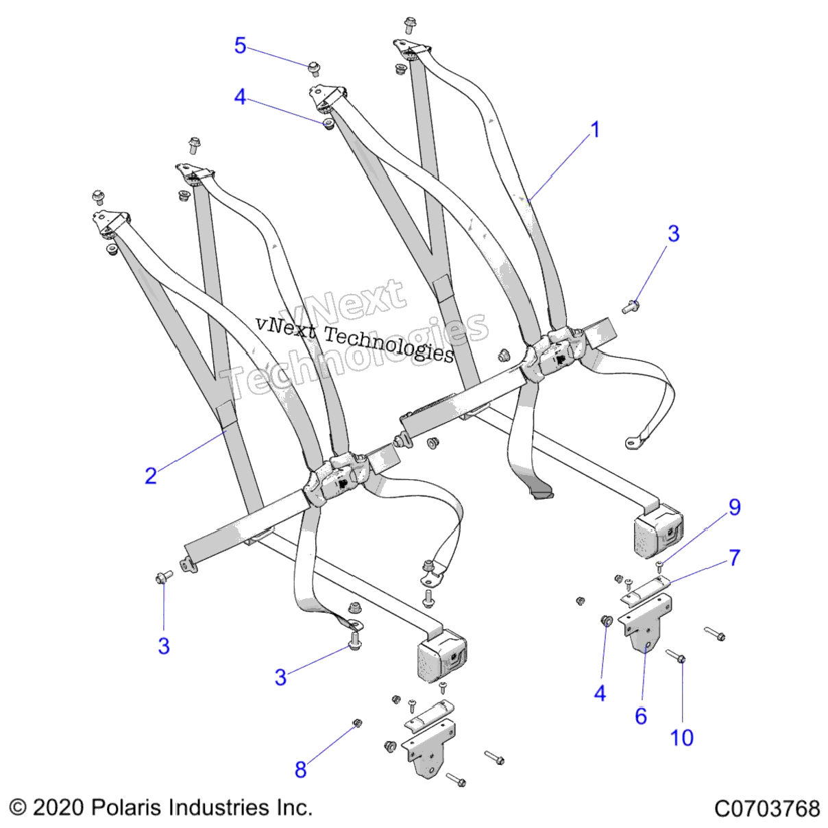 Body, Seat Belt Mounting, PremiumDeluxe