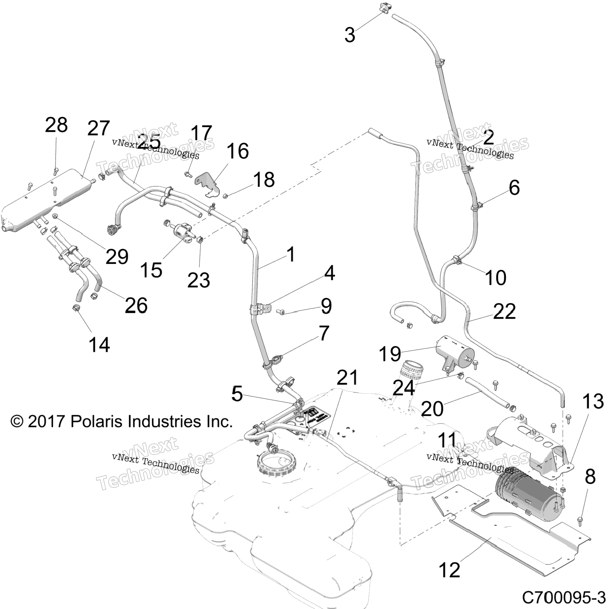 Body, Fuel Line Evap Z22s1e99bl