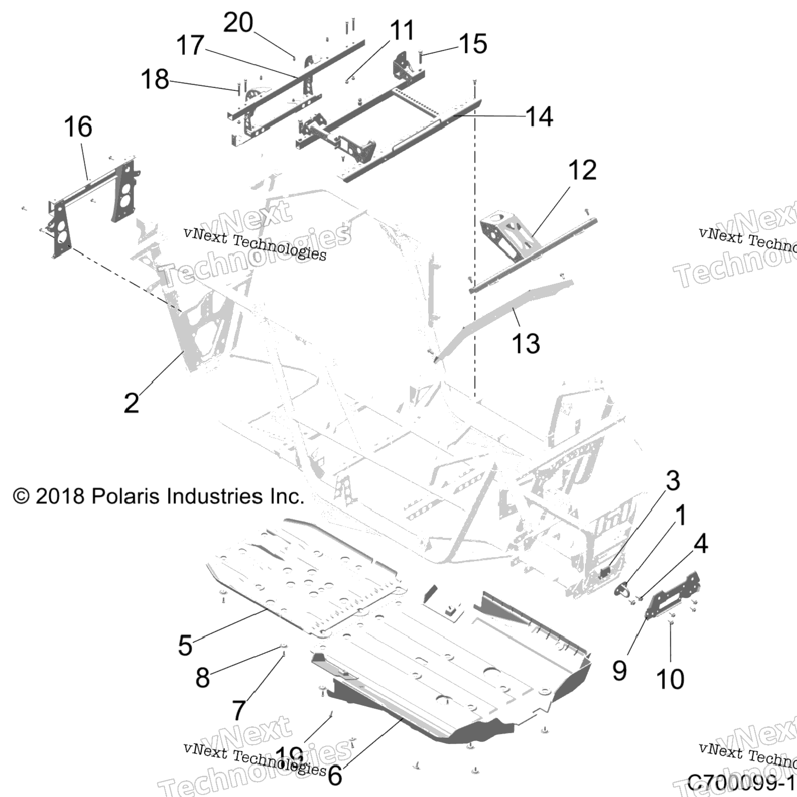 Chassis, Main Frame And Skid Plates