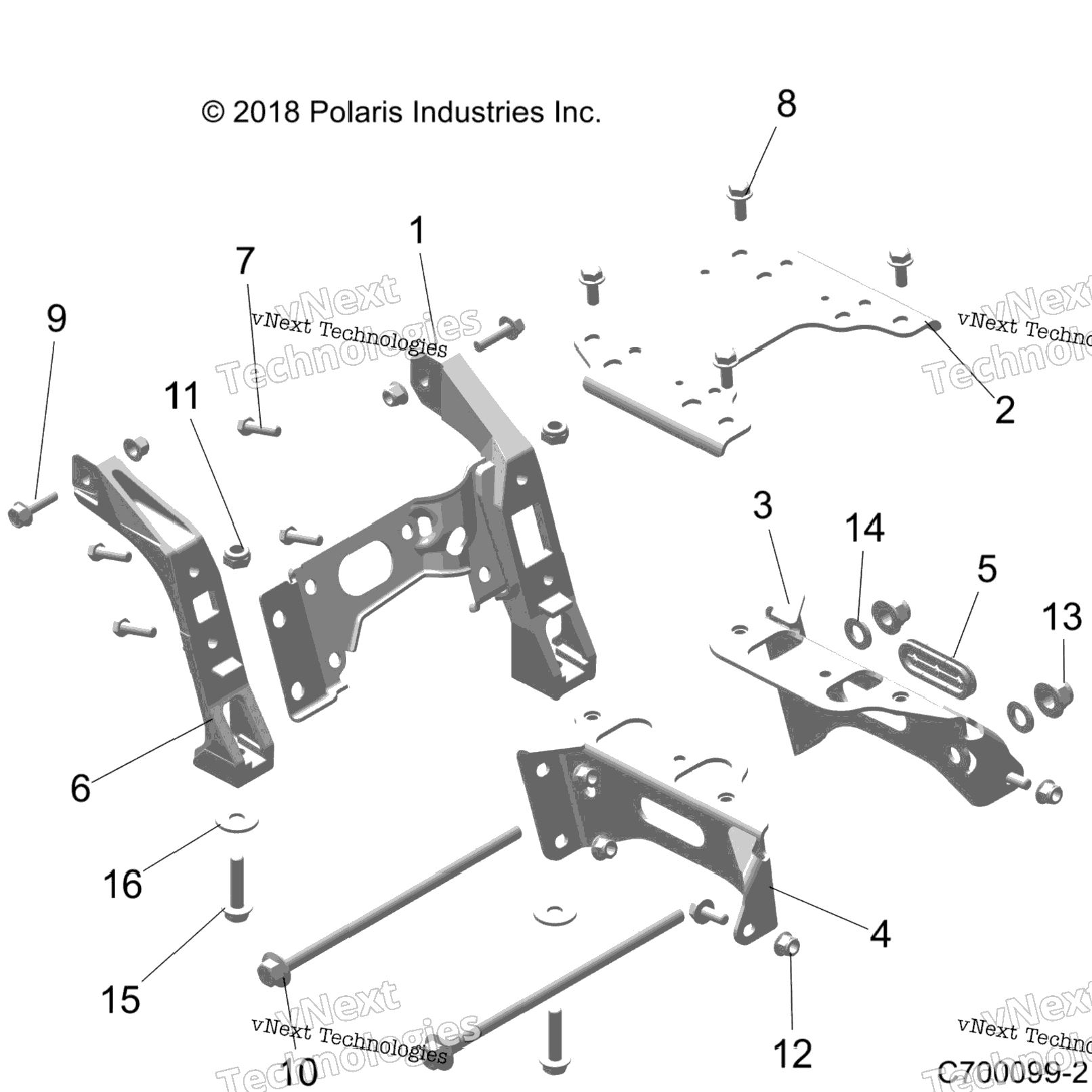 Chassis, Mounting, Front Gearcase