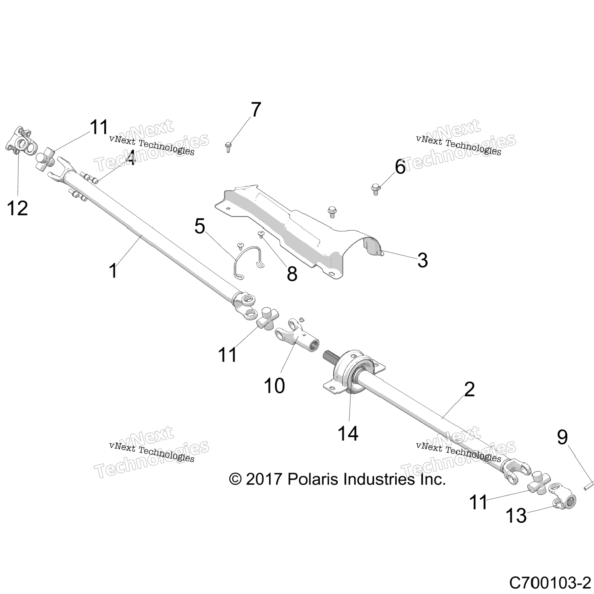 Drive Train, Front Prop Shaft