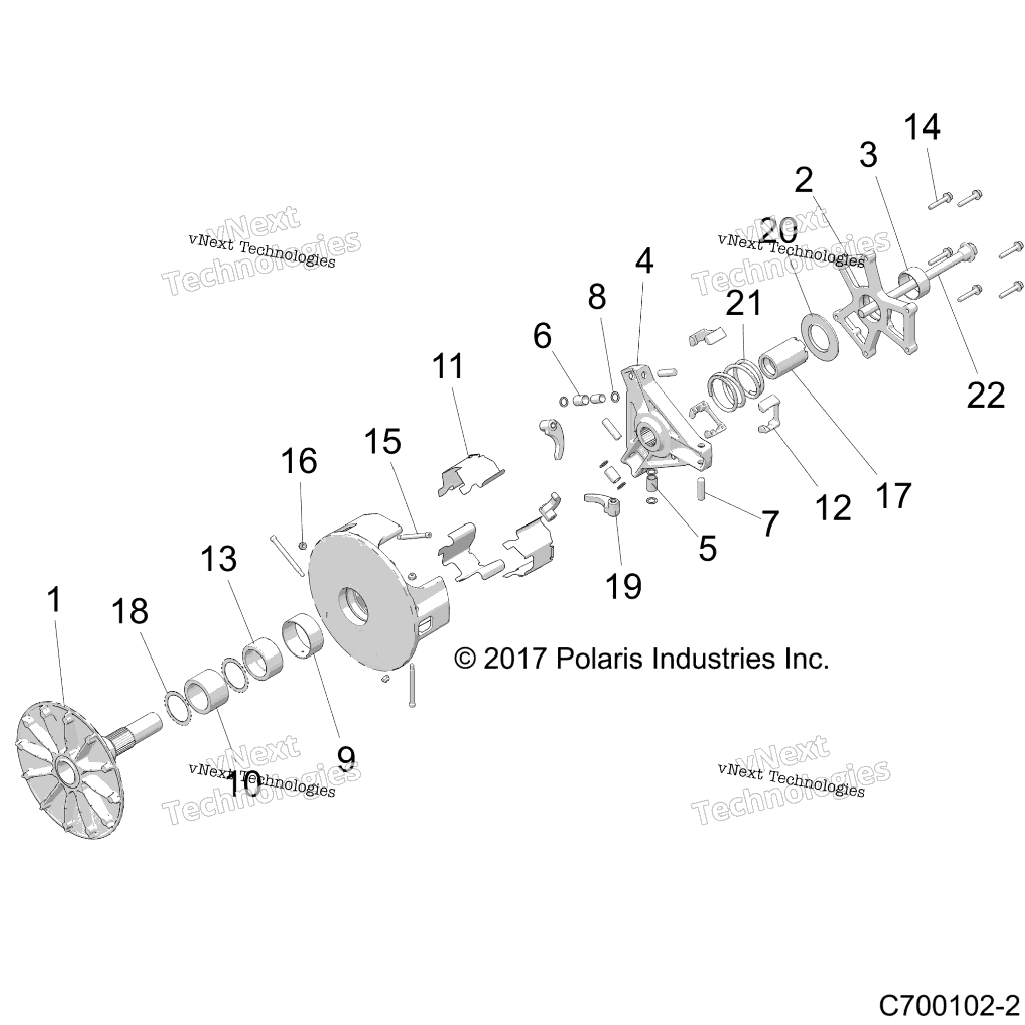 Drive Train, Primary Clutch