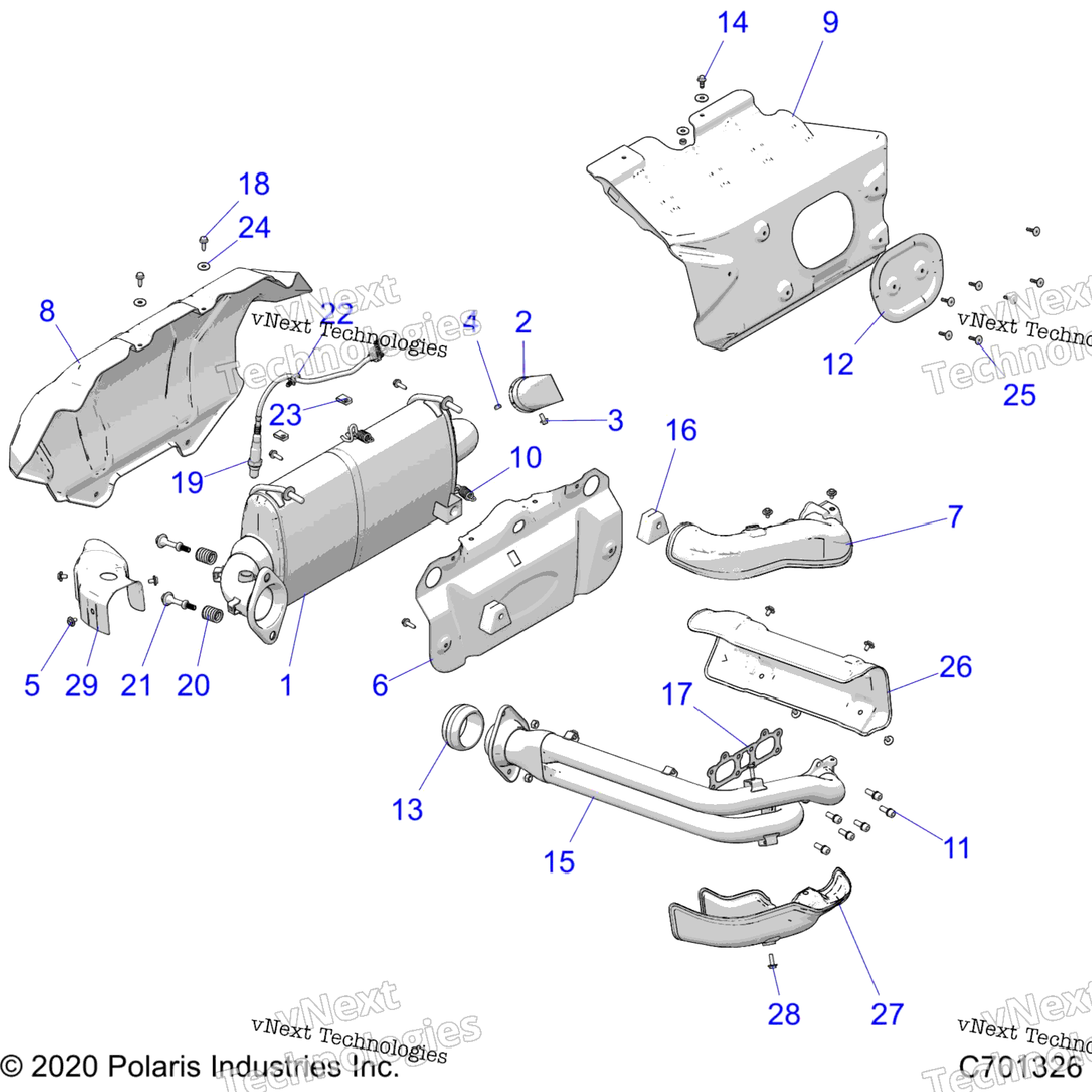 Engine, Exhaust System