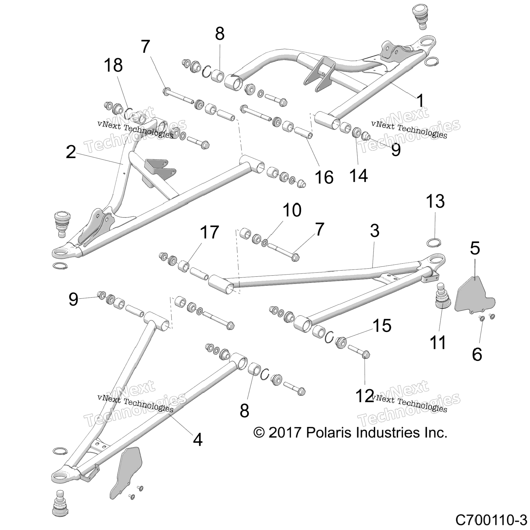 Suspension, Front Control Arms