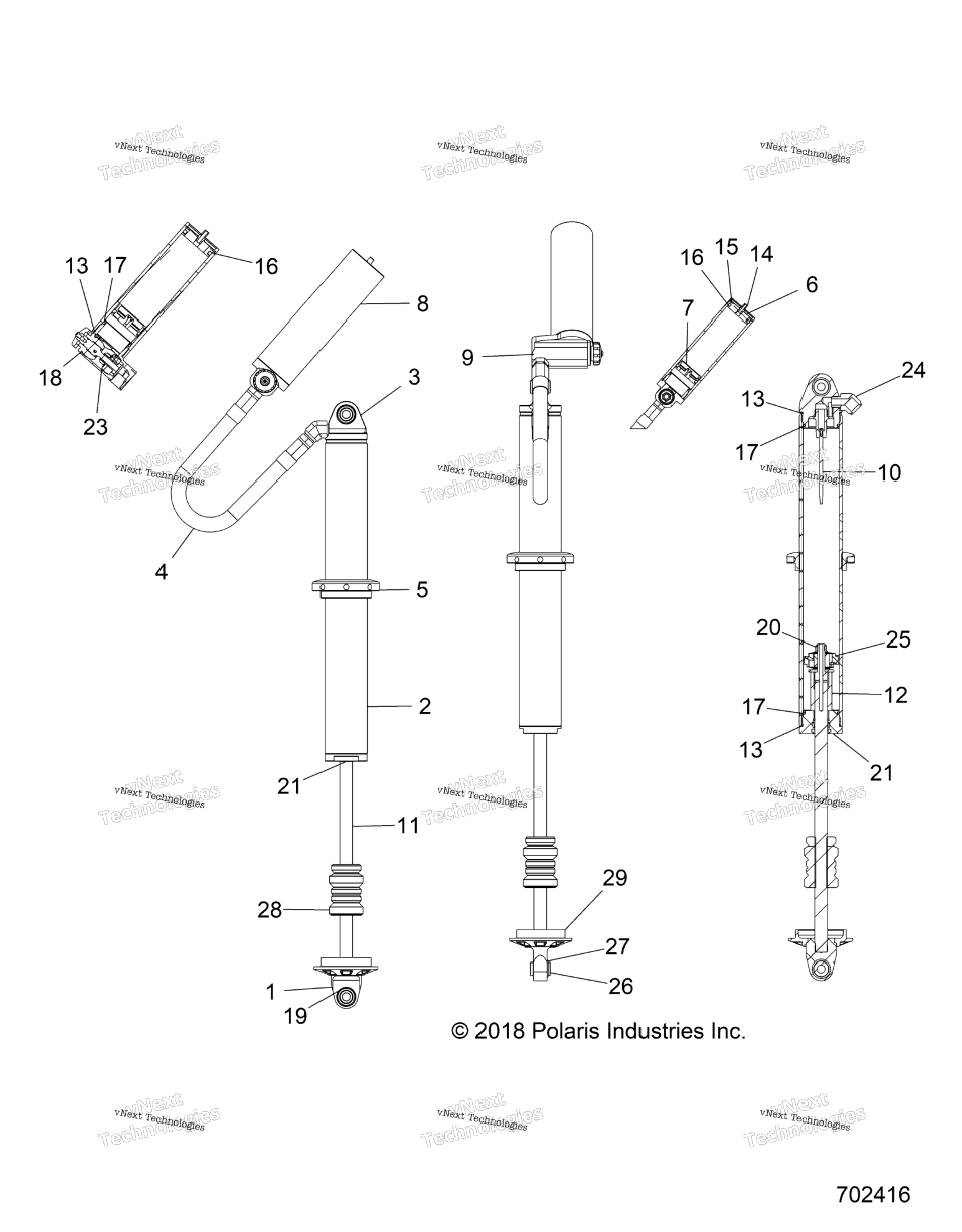 Suspension, Rear Shock Internals