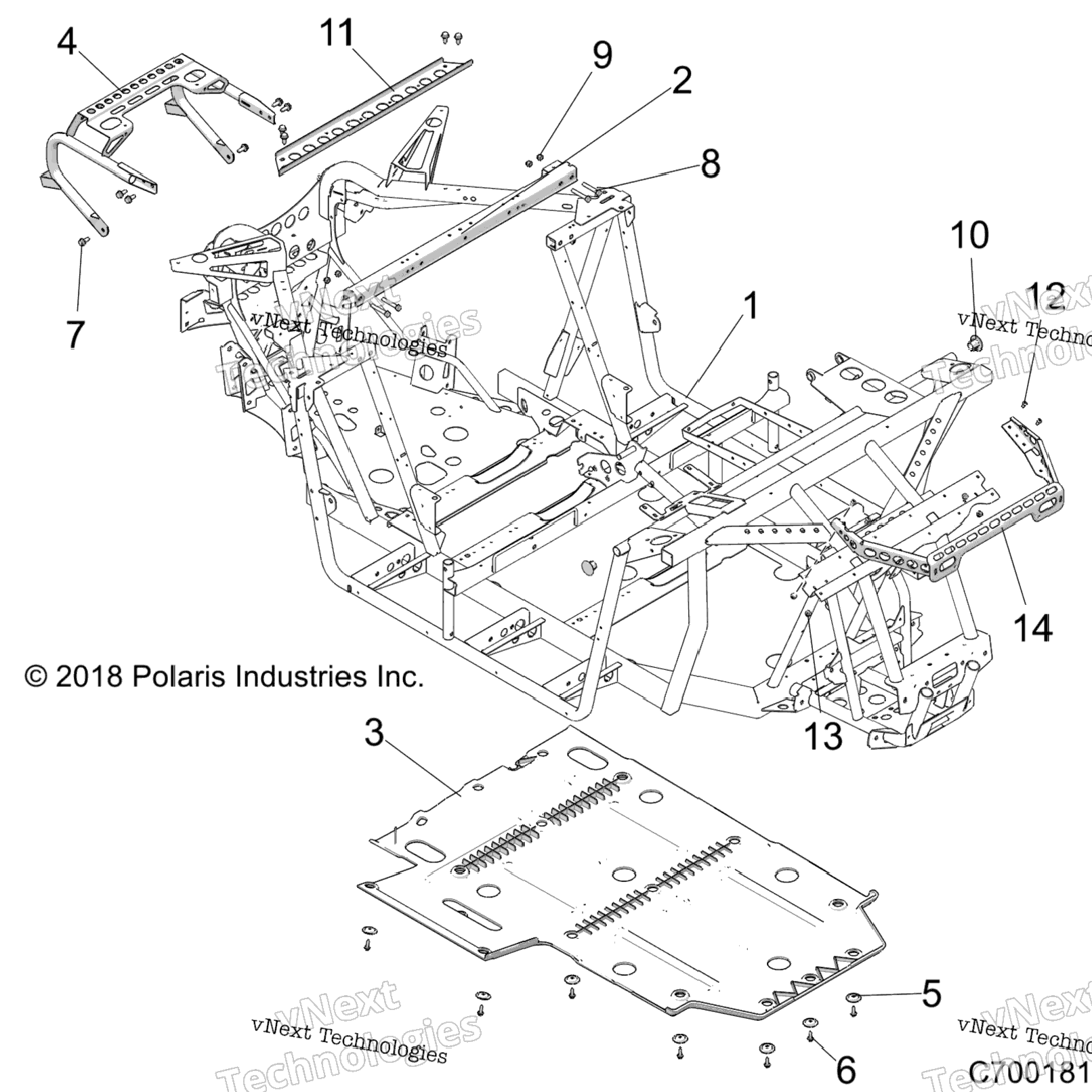 Chassis, Main Frame & Skid Plate