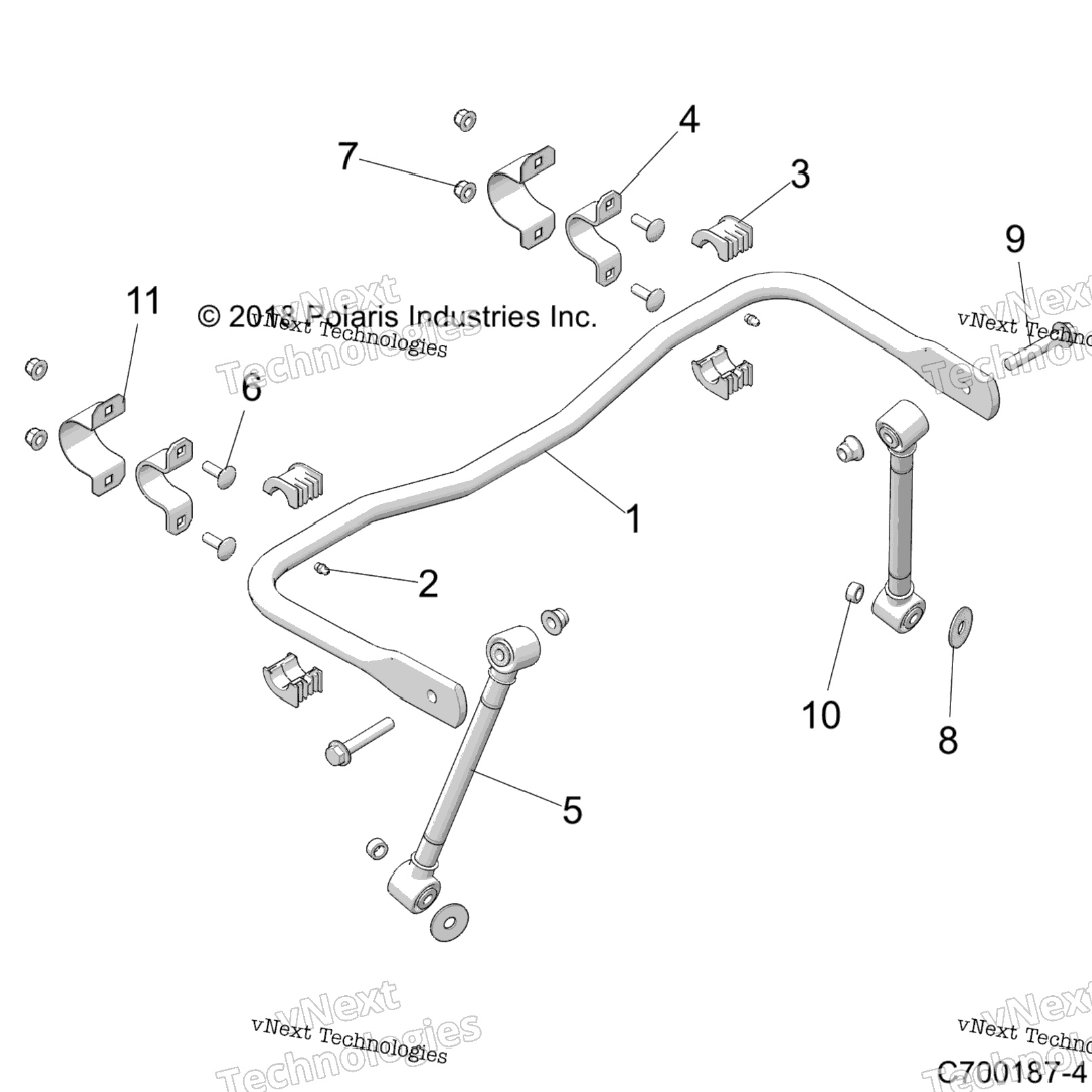 Suspension, Rear, Stabilizer Bar