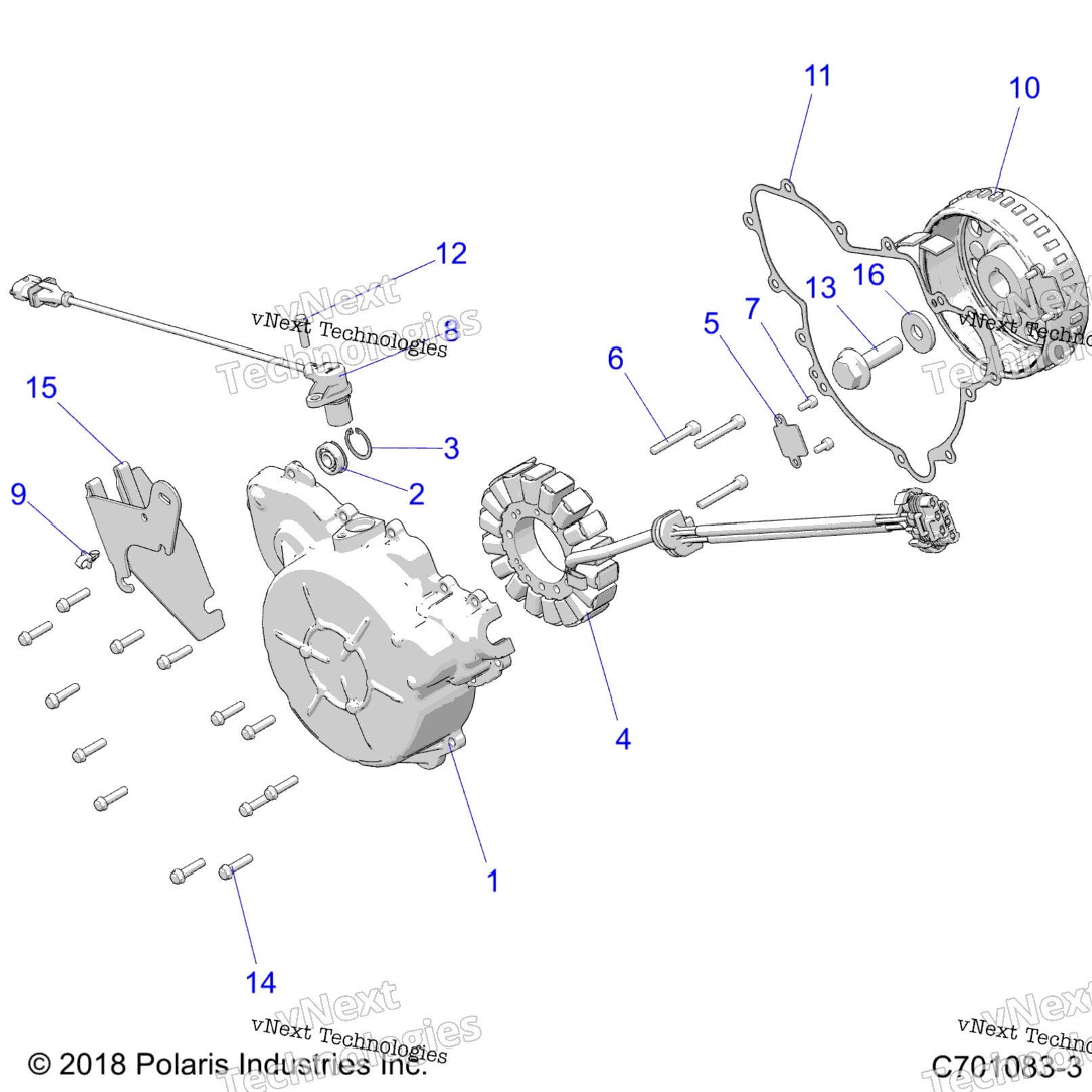 Engine, Stator & Cover