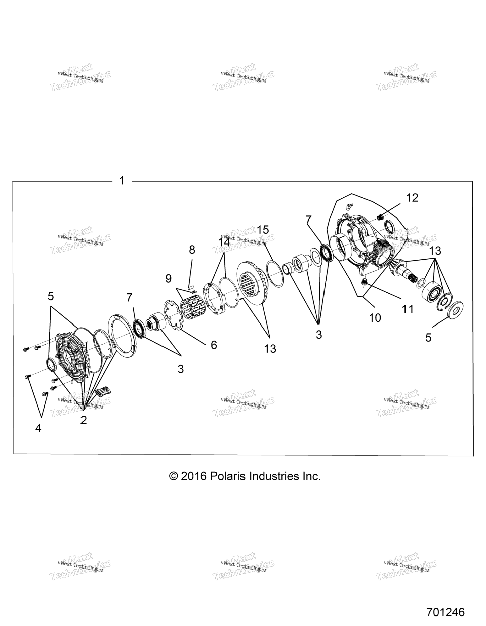 Drive Train, Front Gearcase Z22ase99f5S99c5