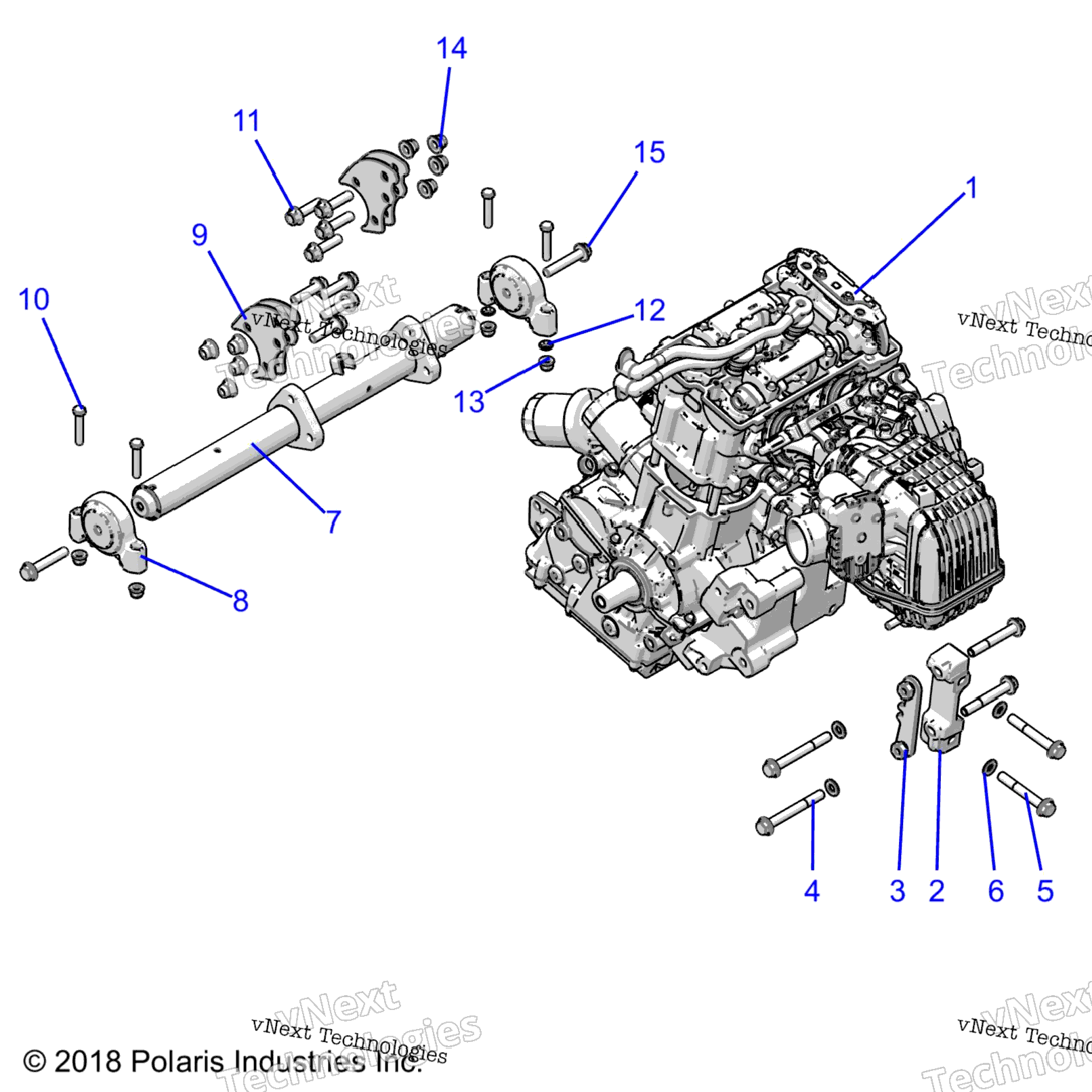 Engine, Mounting