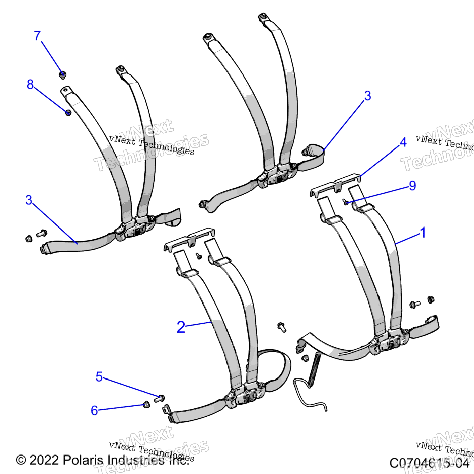 Body, Seat Belt Mounting 4 Point Z22g4e92ajBj