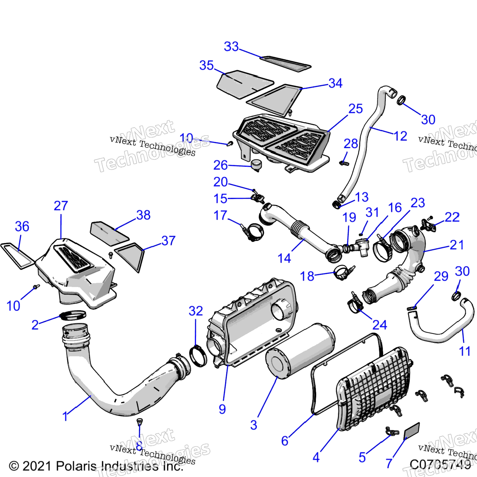 Engine, Air Intake System Z