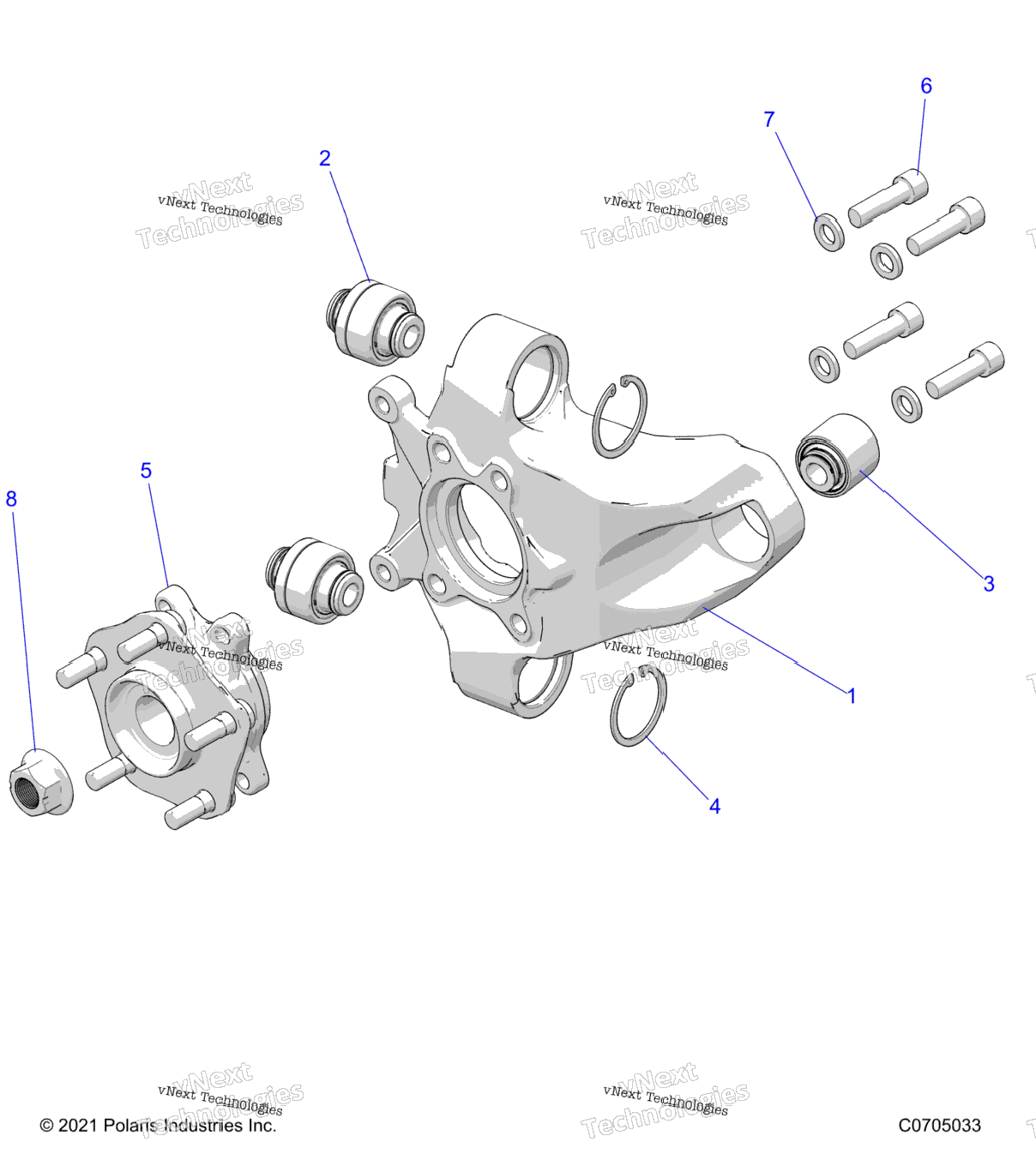 Suspension, Rear Carrier And Hub