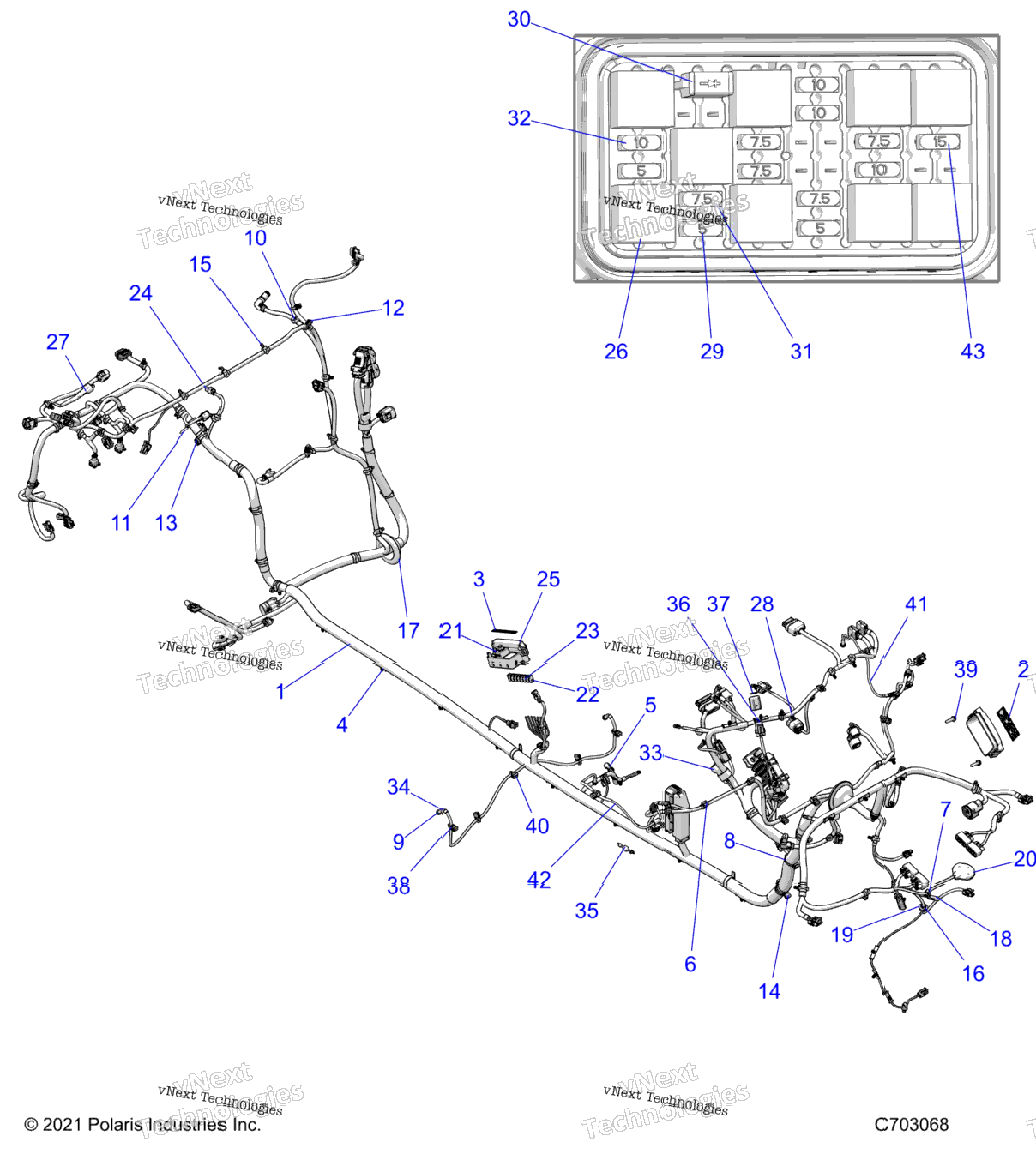 Electrical, Wire Harness, Chassis