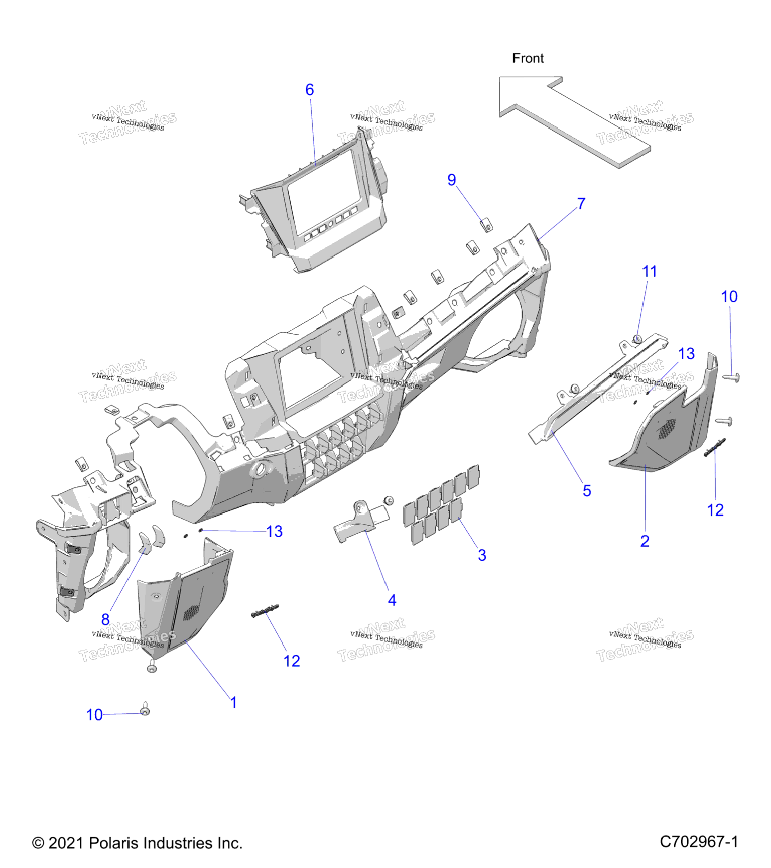 Body, Dash Lower, Ride Command Z22gak92apBp