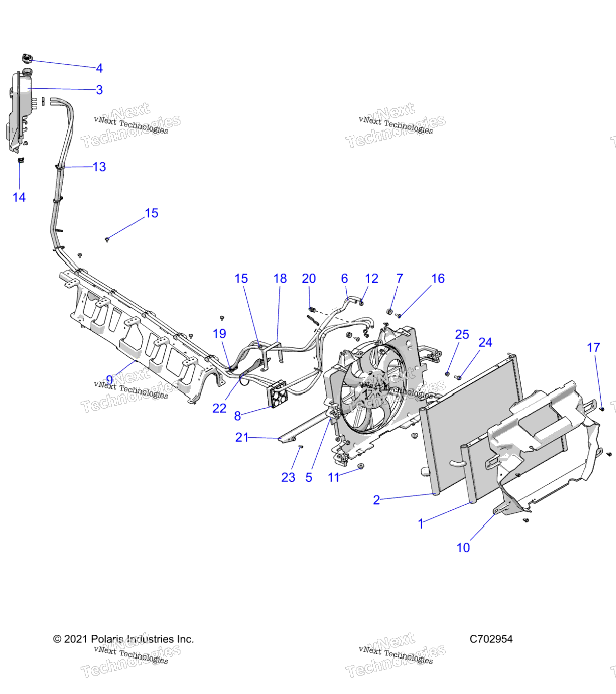 Engine, Cooling, Radiator