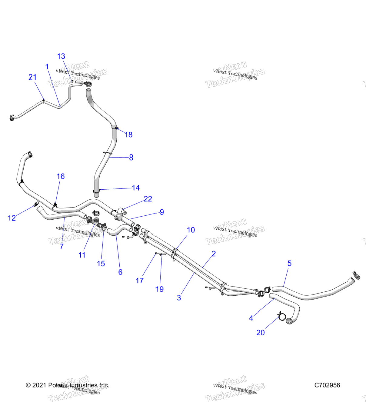 Engine, Cooling Routing Engine