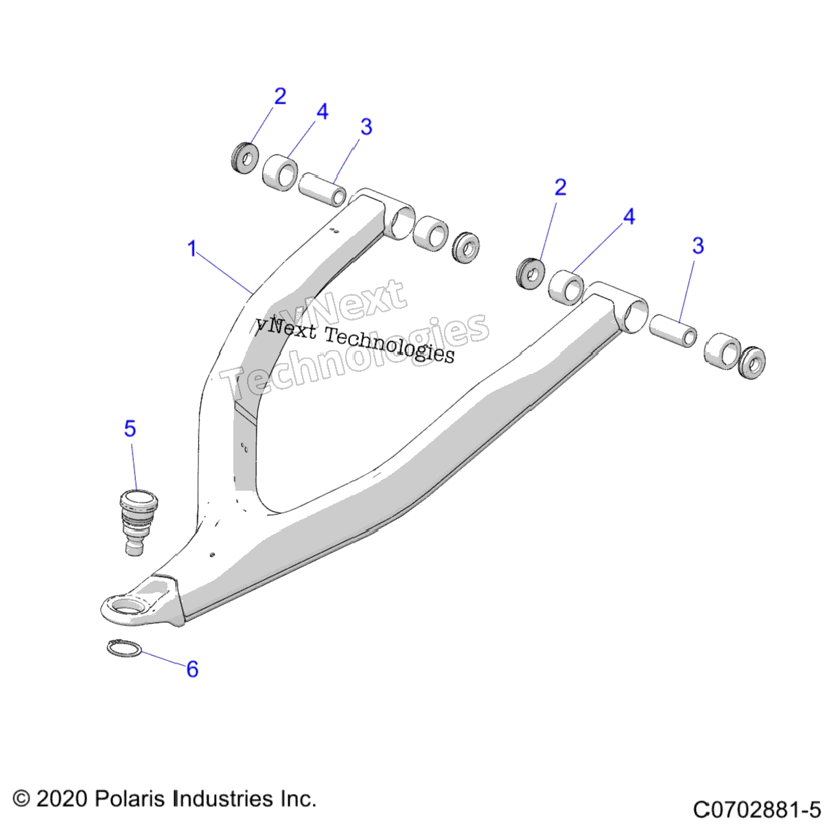 Suspension, Front Control Arms Upper