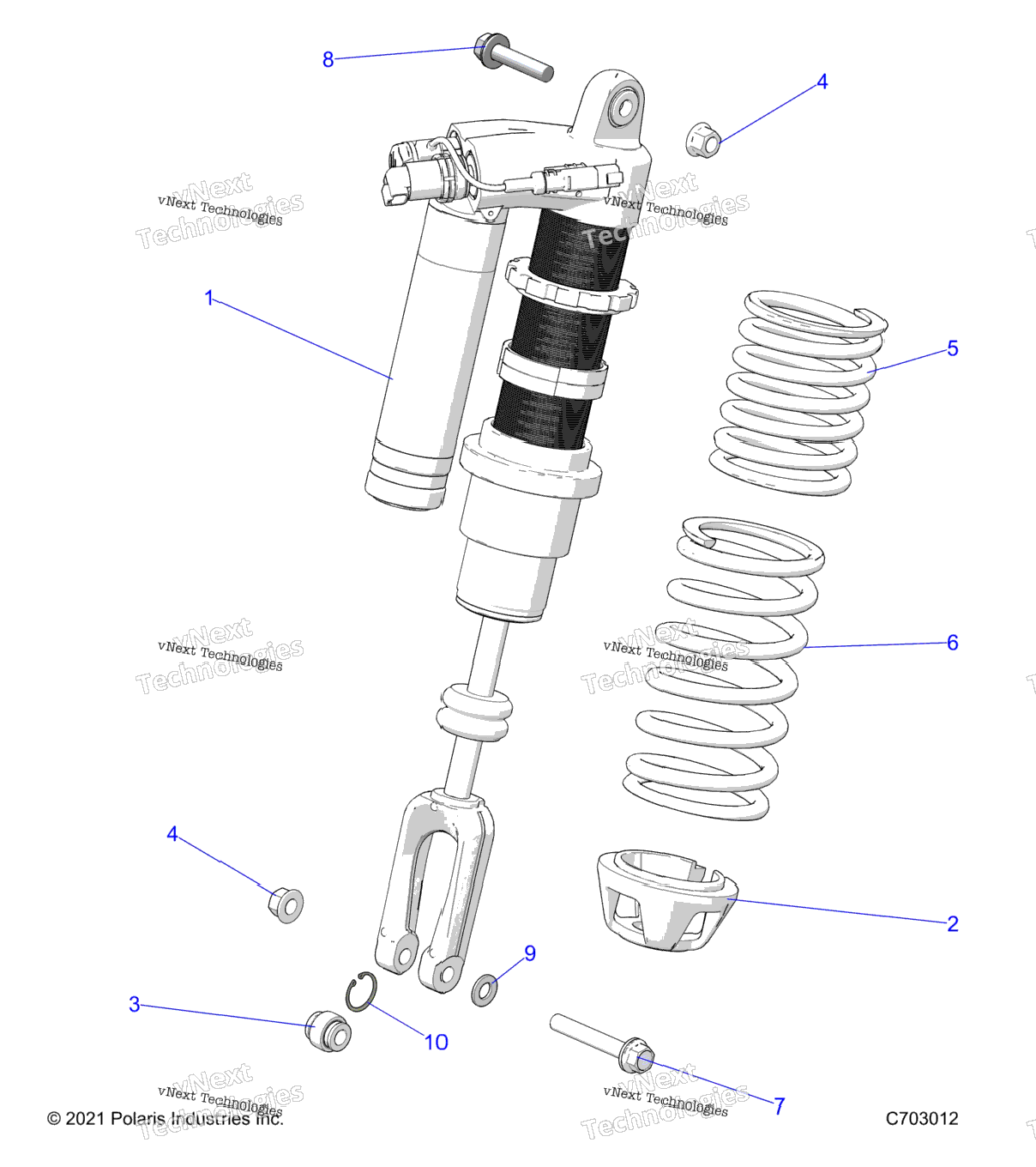 Suspension, Front Shock Mounting, StandardPremium