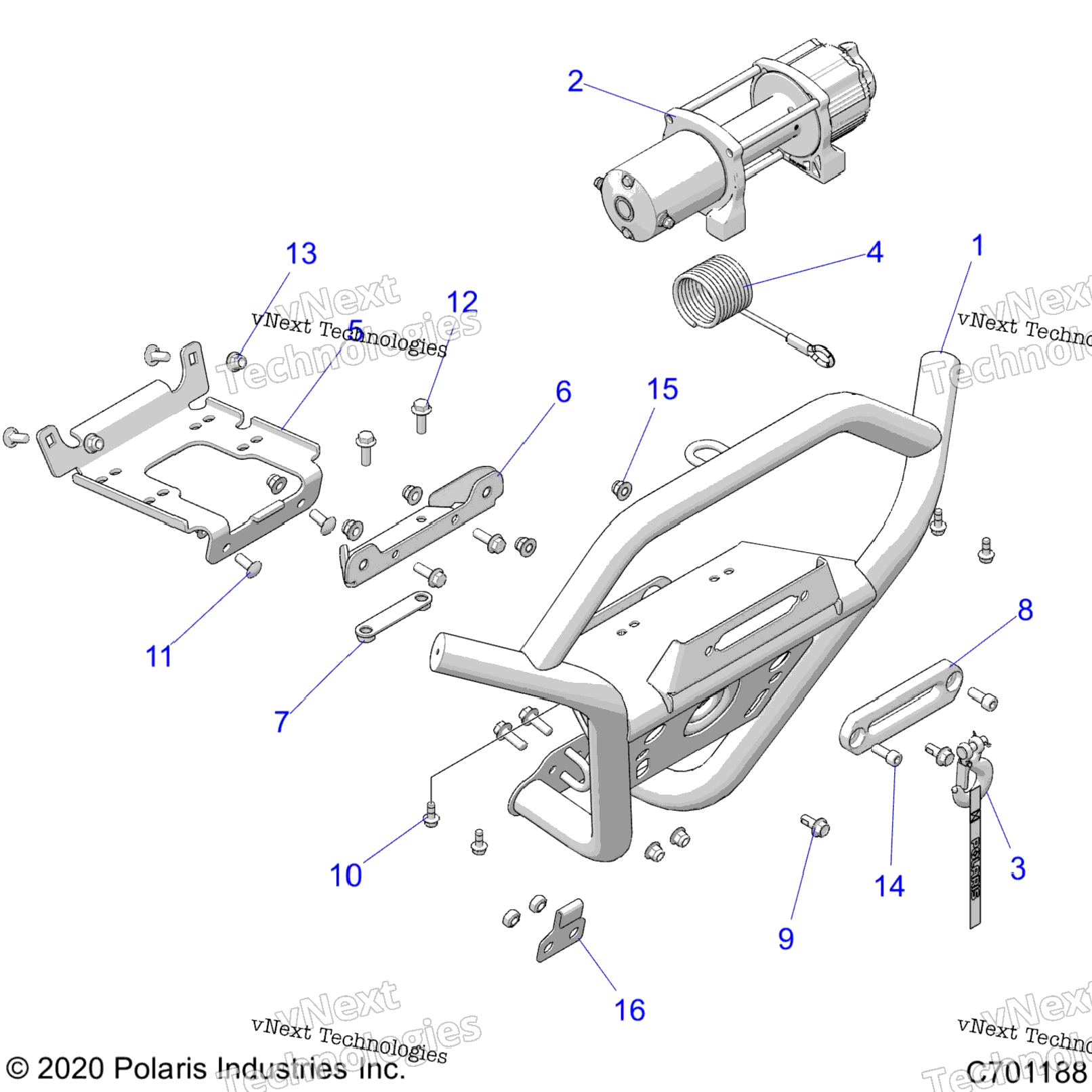 Chassis, Front Bumper, WWinch