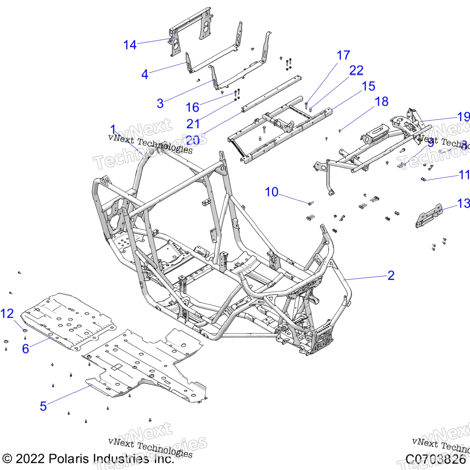 Chassis, Main Frame And Skid Plates