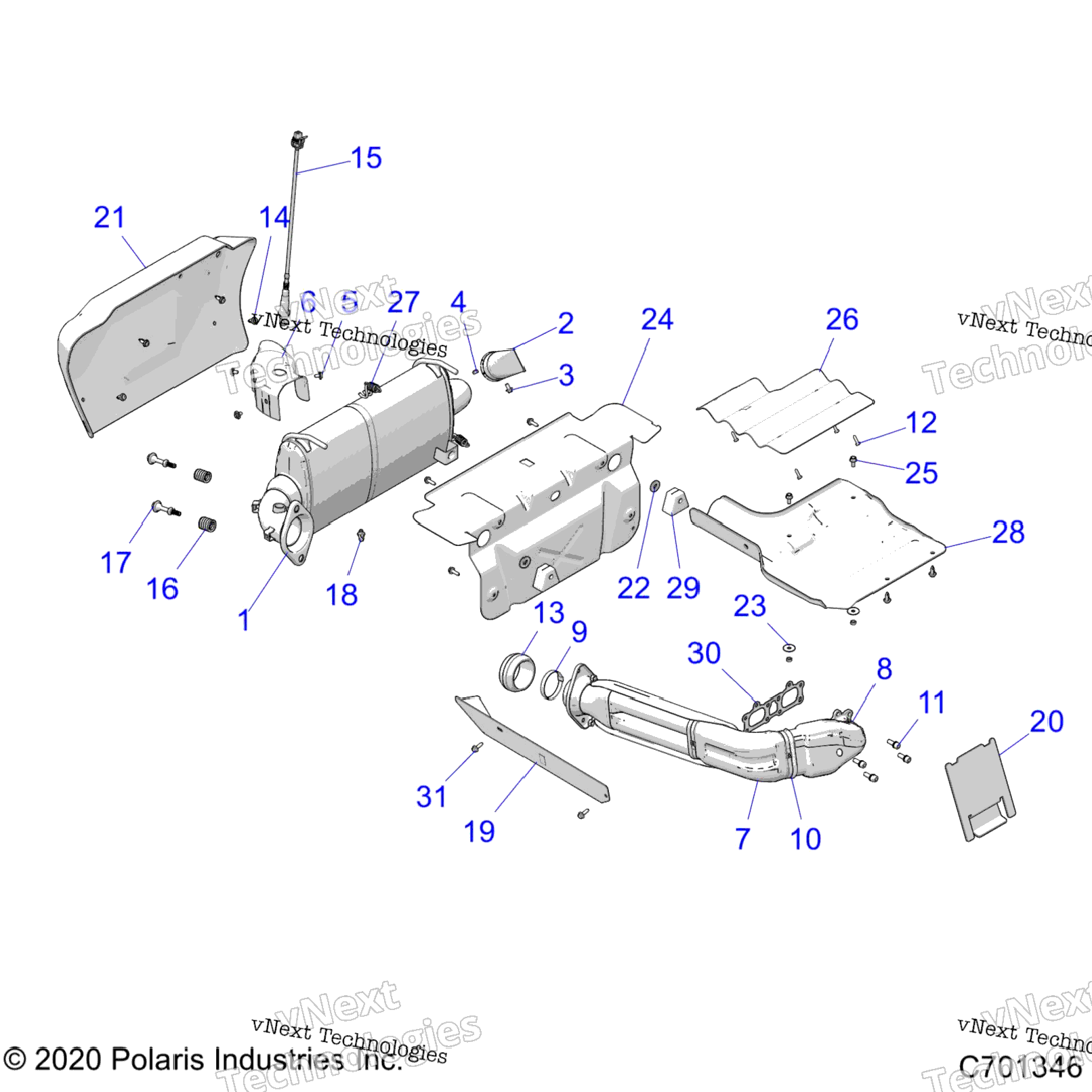 Engine, Exhaust System