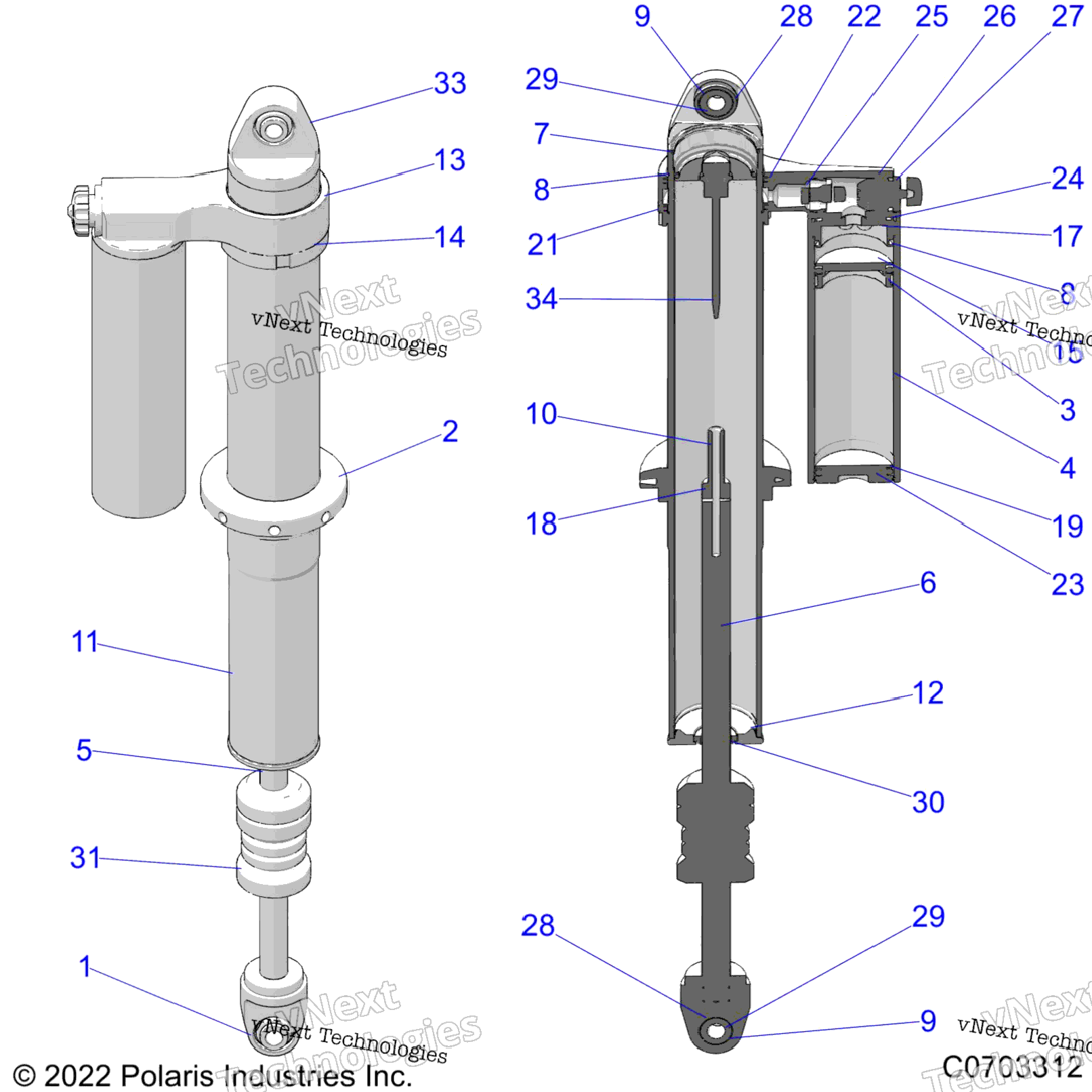 Suspension, Rear Shock Internals