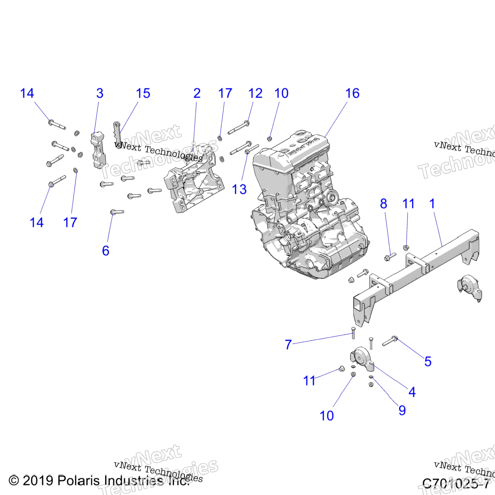 Engine, Mounting