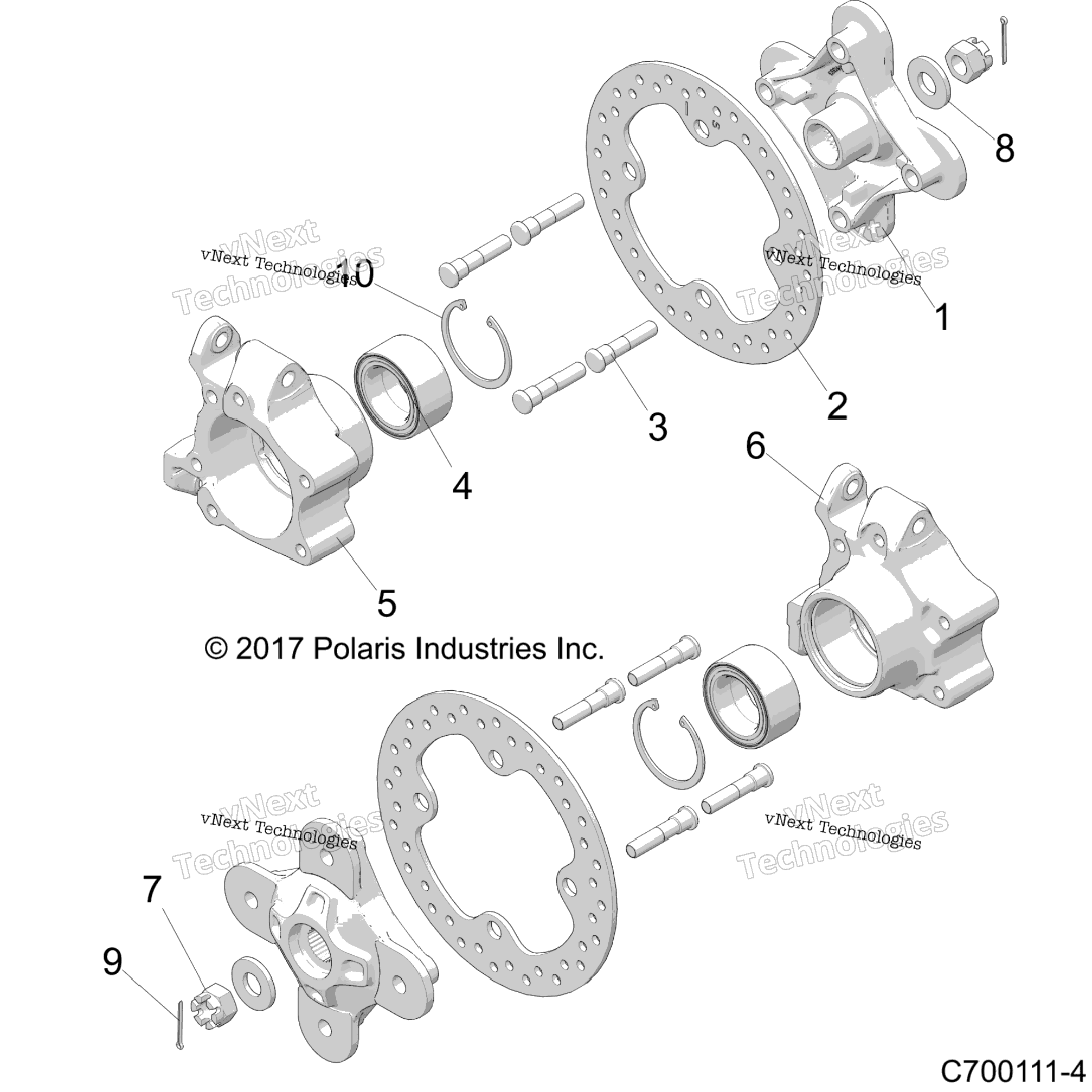 Suspension, Rear Carrier And Hub