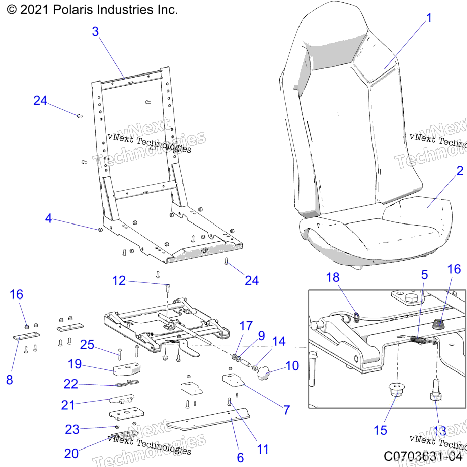 Body, Seat Asm., Driver