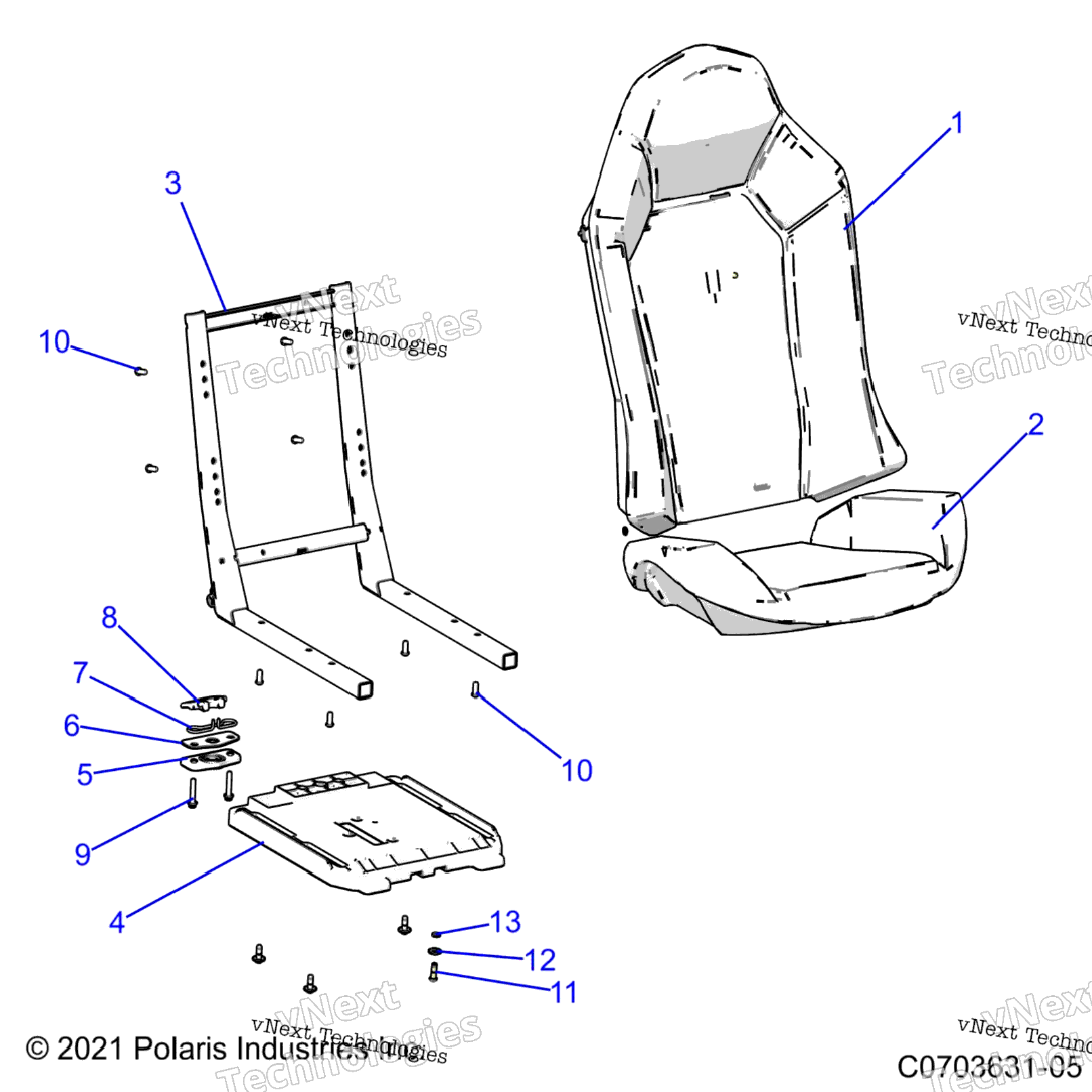 Body, Seat Asm., Passenger, Z21nas99cg