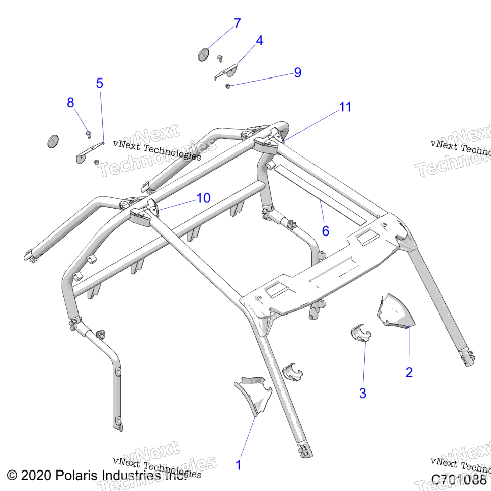 Chassis, Cab Frame Accessories Z21nas99cg