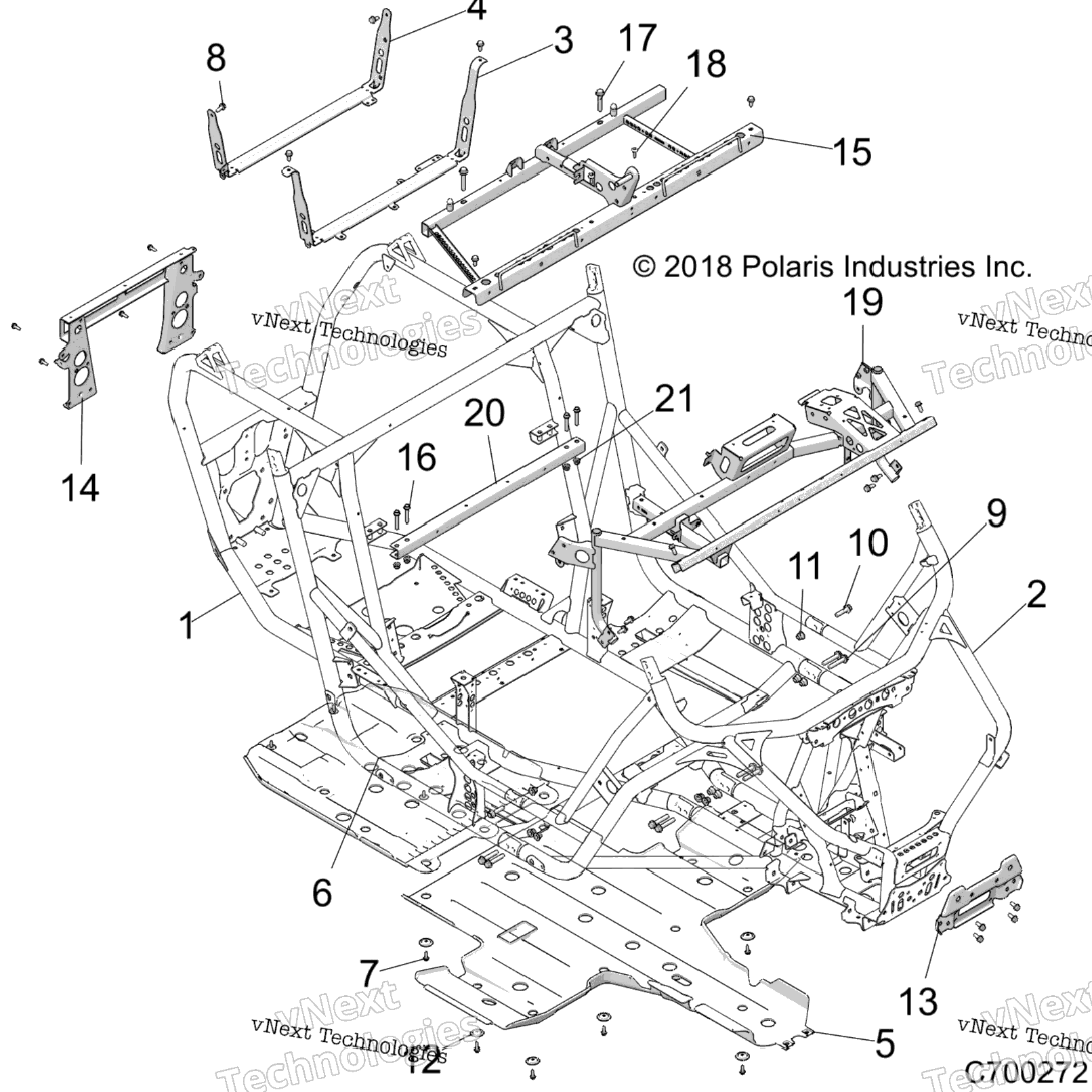 Chassis, Main Frame And Skid Plates