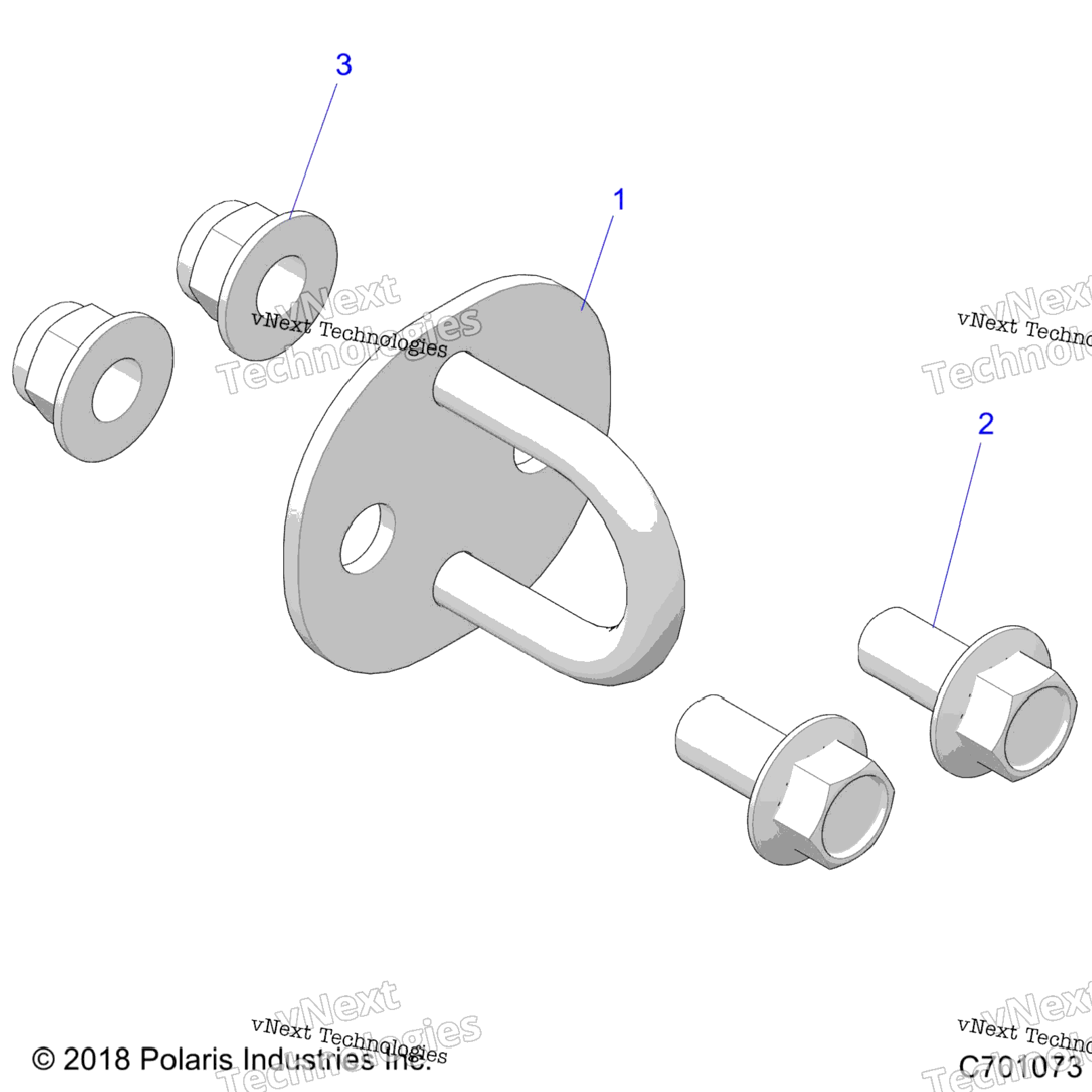 Chassis, Tow Hook, Tractor Z21nas99cg