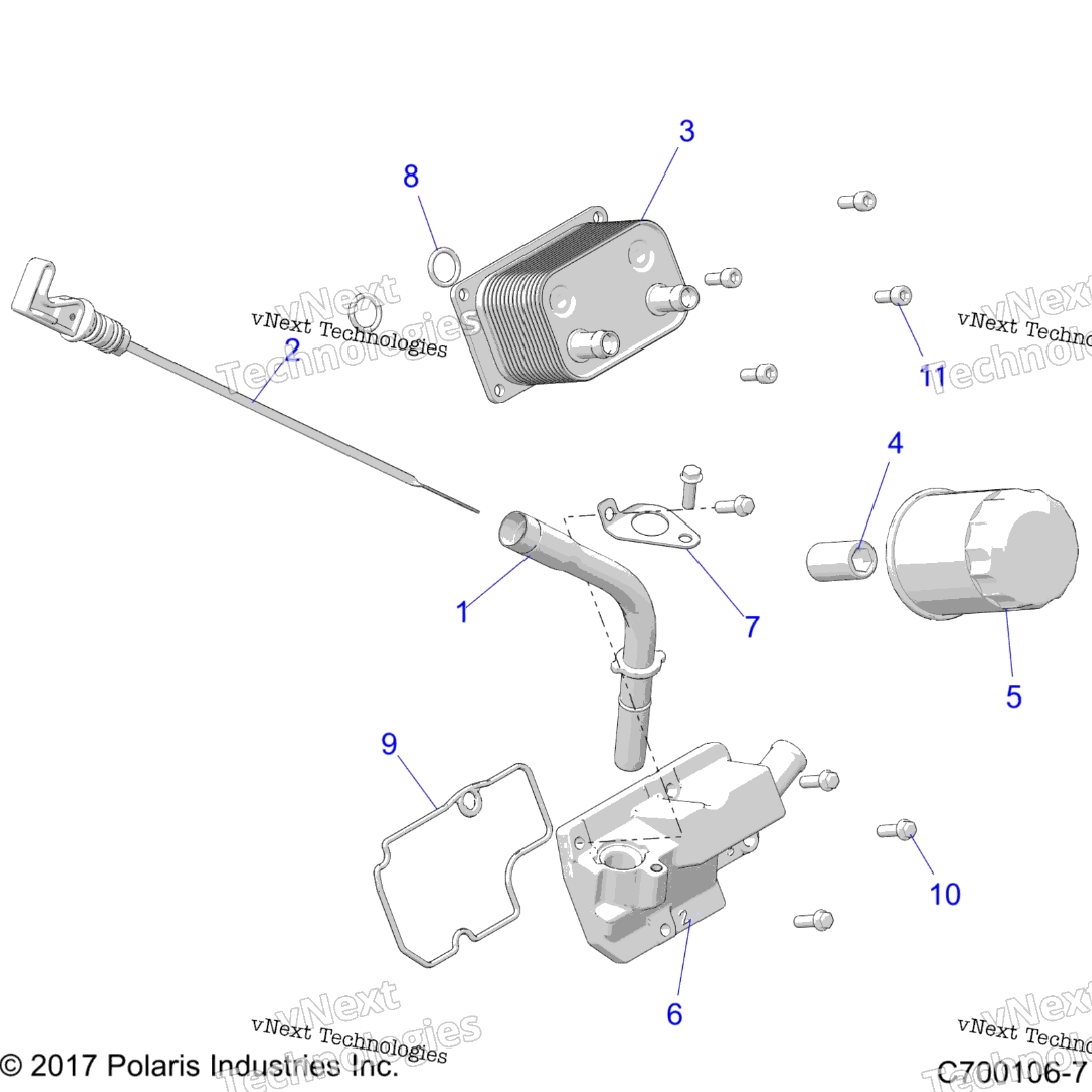 Engine, Dipstick And Oil Filter