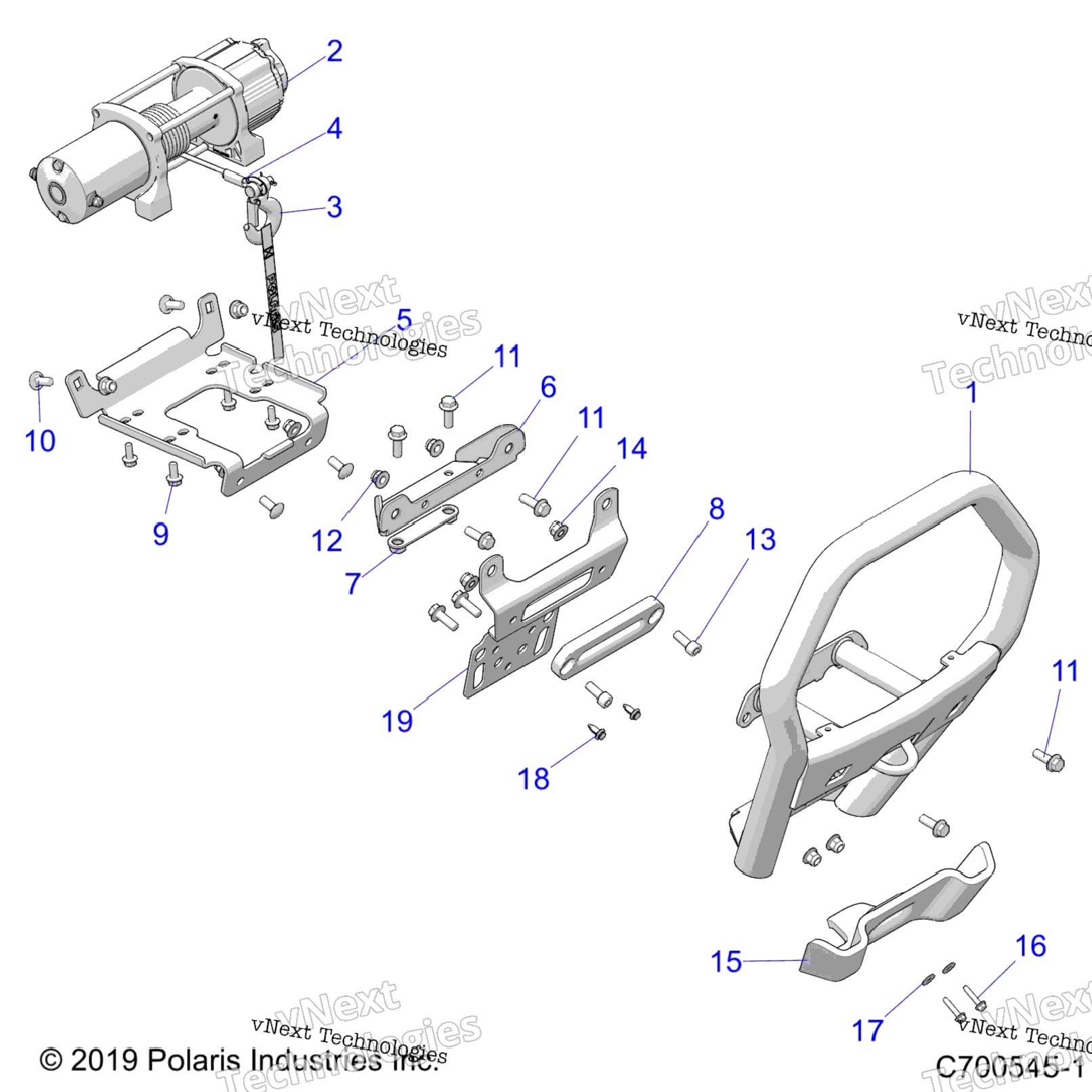 Chassis, Front Bumper, WWinch