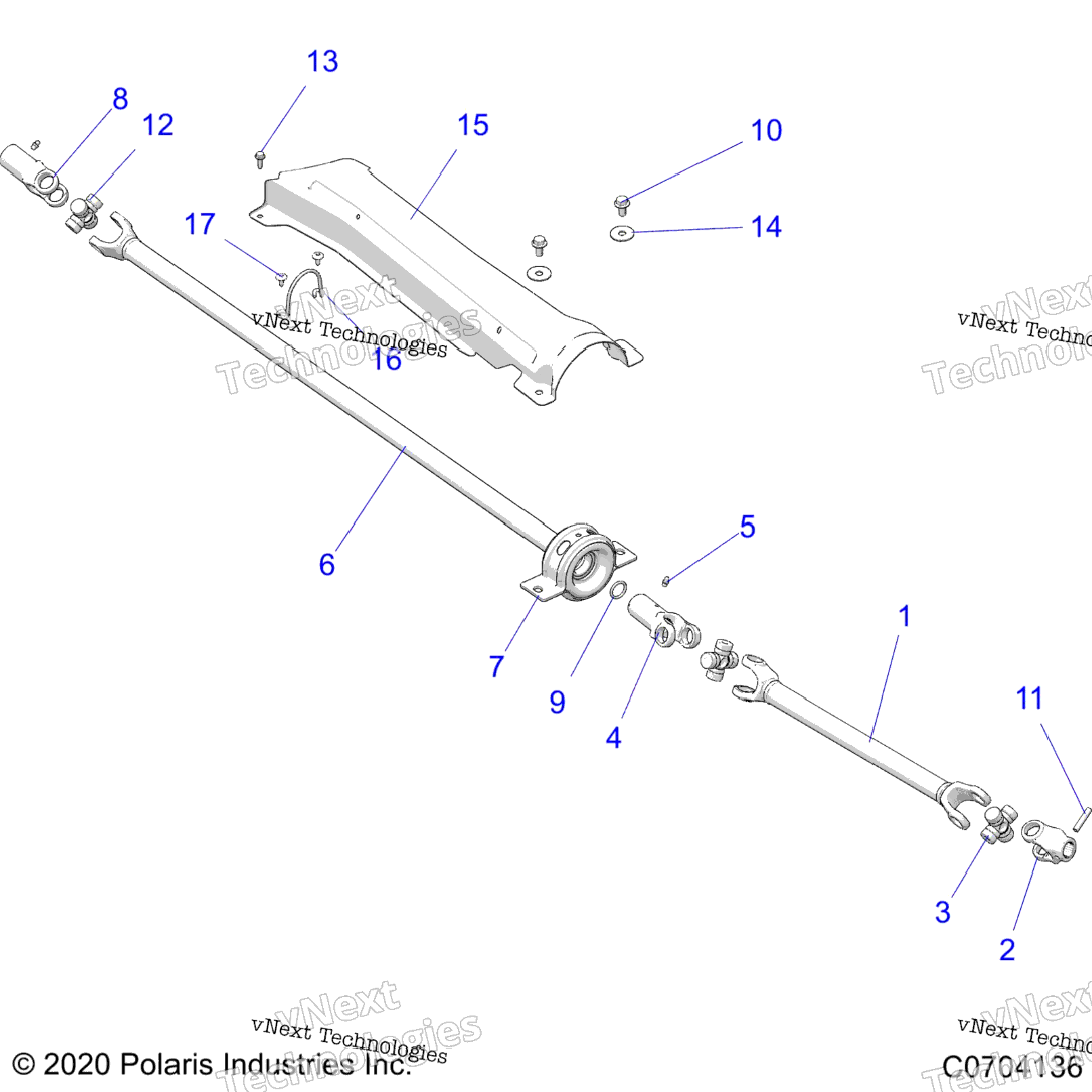 Drive Train, Front Prop Shaft