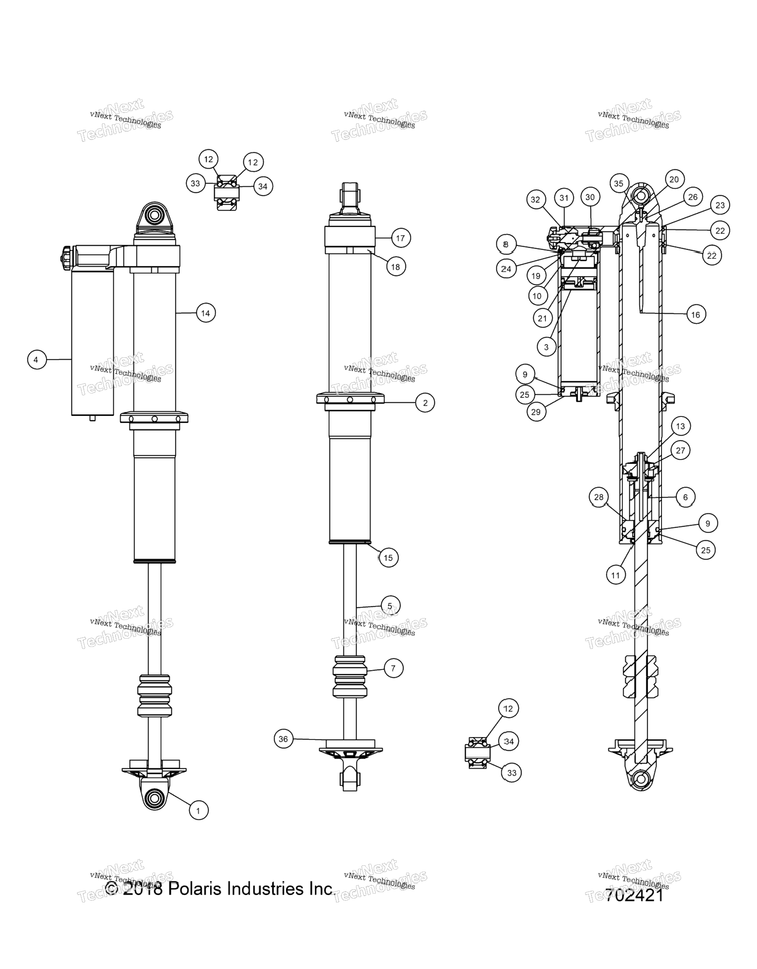 Suspension, Rear Shock Internals