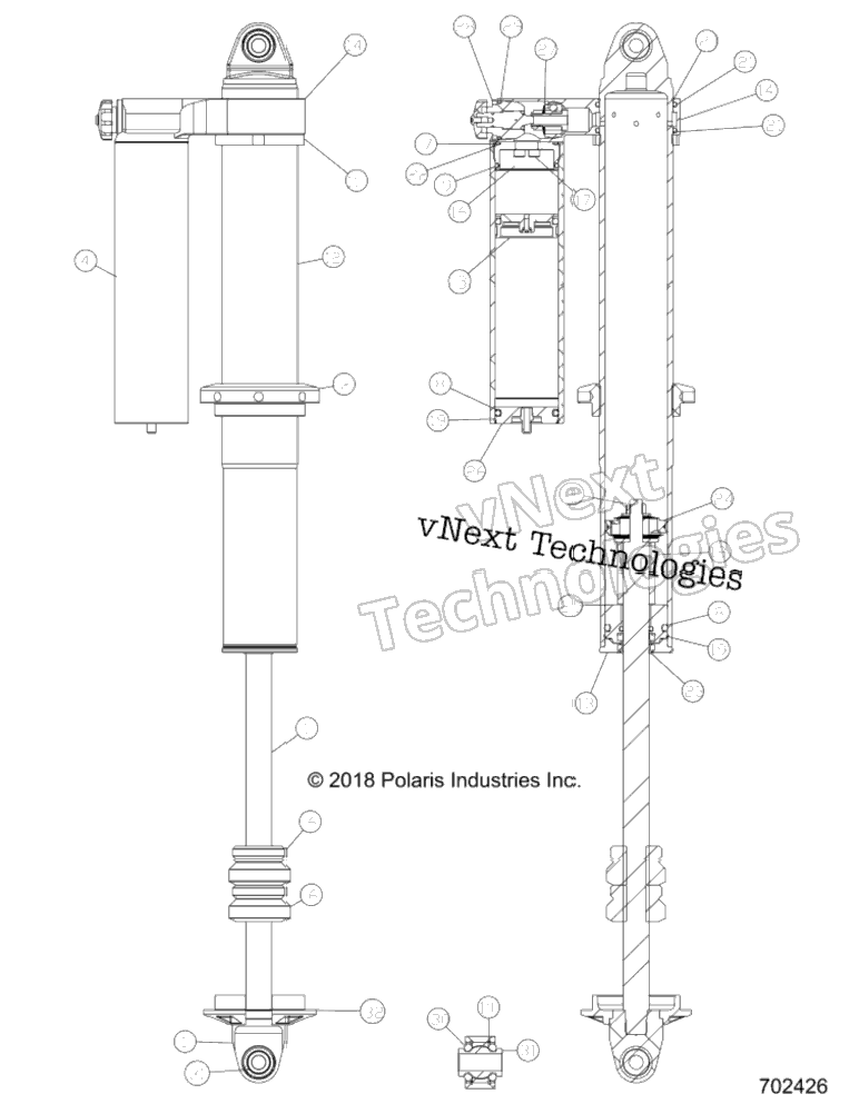 Suspension, Rear Shock Internals