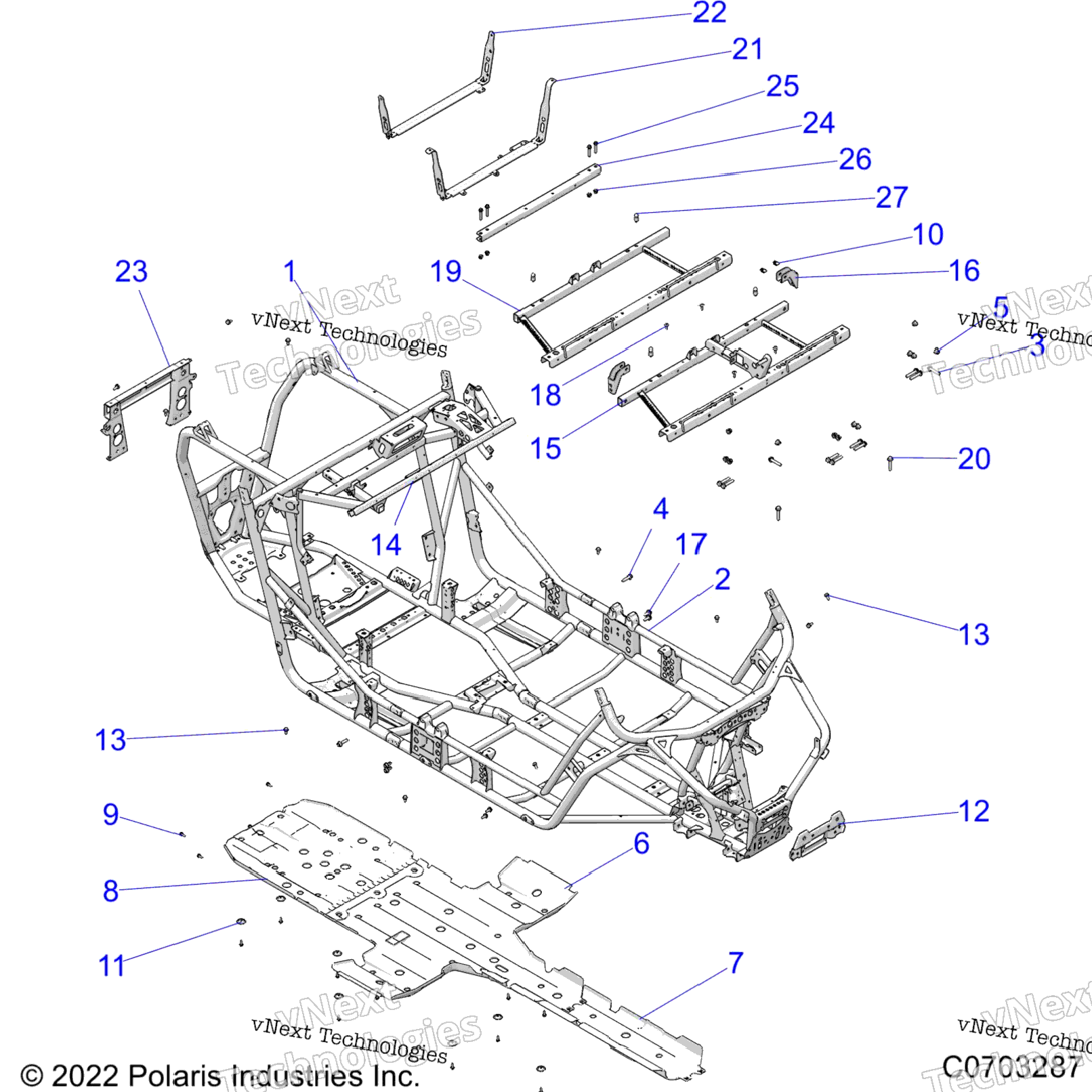 Chassis, Main Frame And Skid Plates