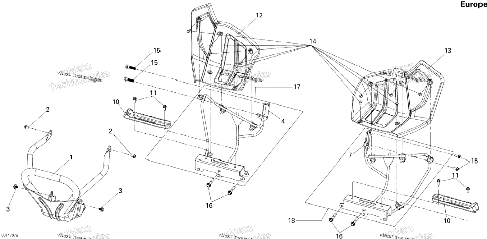 Front Bumper And Footrests North America, International