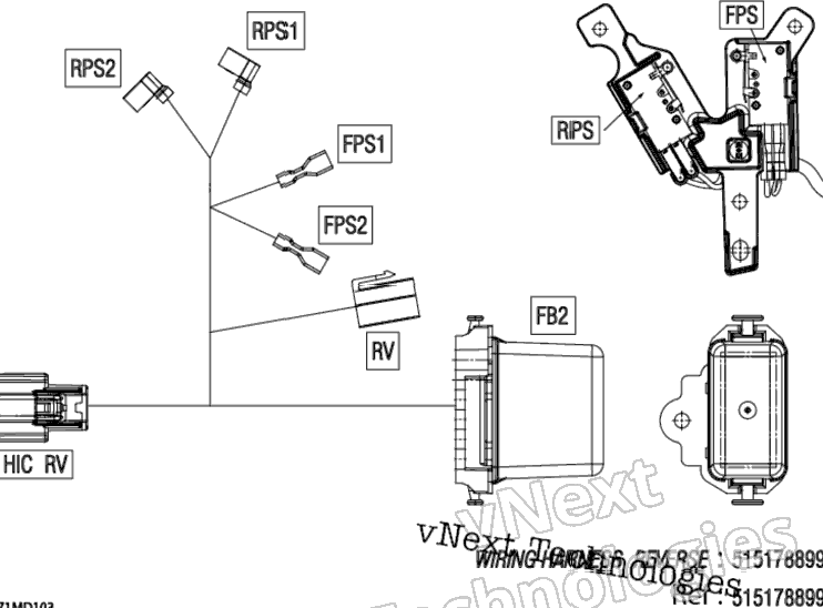 Electric - Reverse Wiring Harness - 515178899