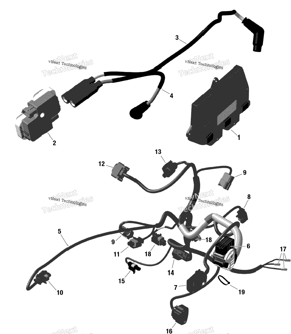 Rotax - Engine Harness And Electronic Module